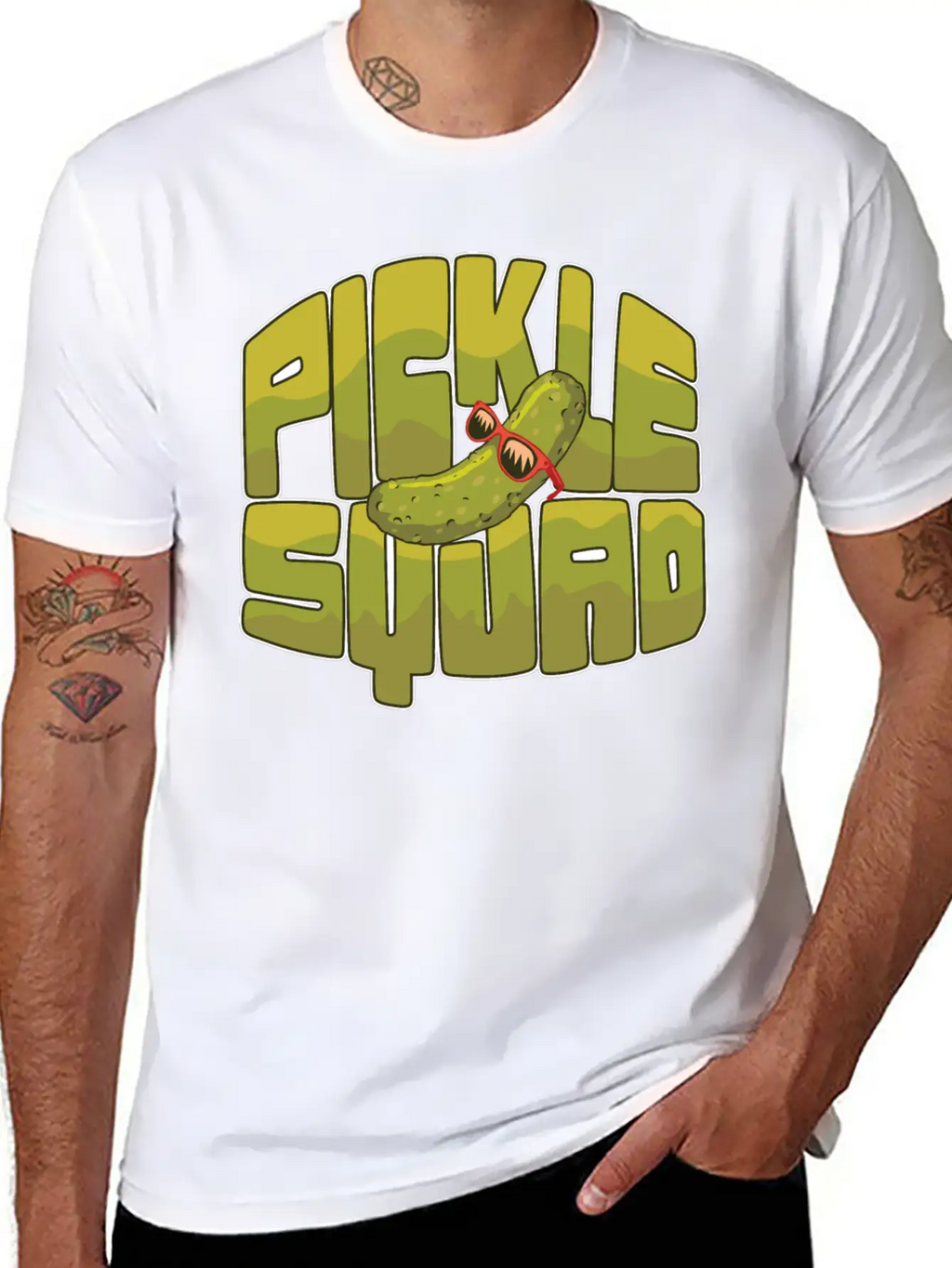 Emotional Support Pickle Supportive Friend Basic Graphic T-Shirt – Daily Comfort In Soft Cotton