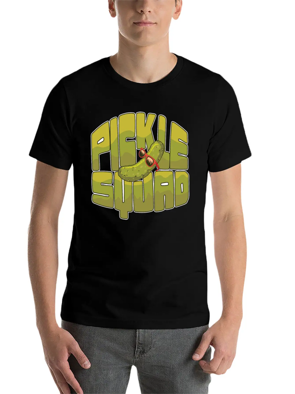 Emotional Support Pickle Supportive Friend Basic Graphic T-Shirt – Daily Comfort In Soft Cotton