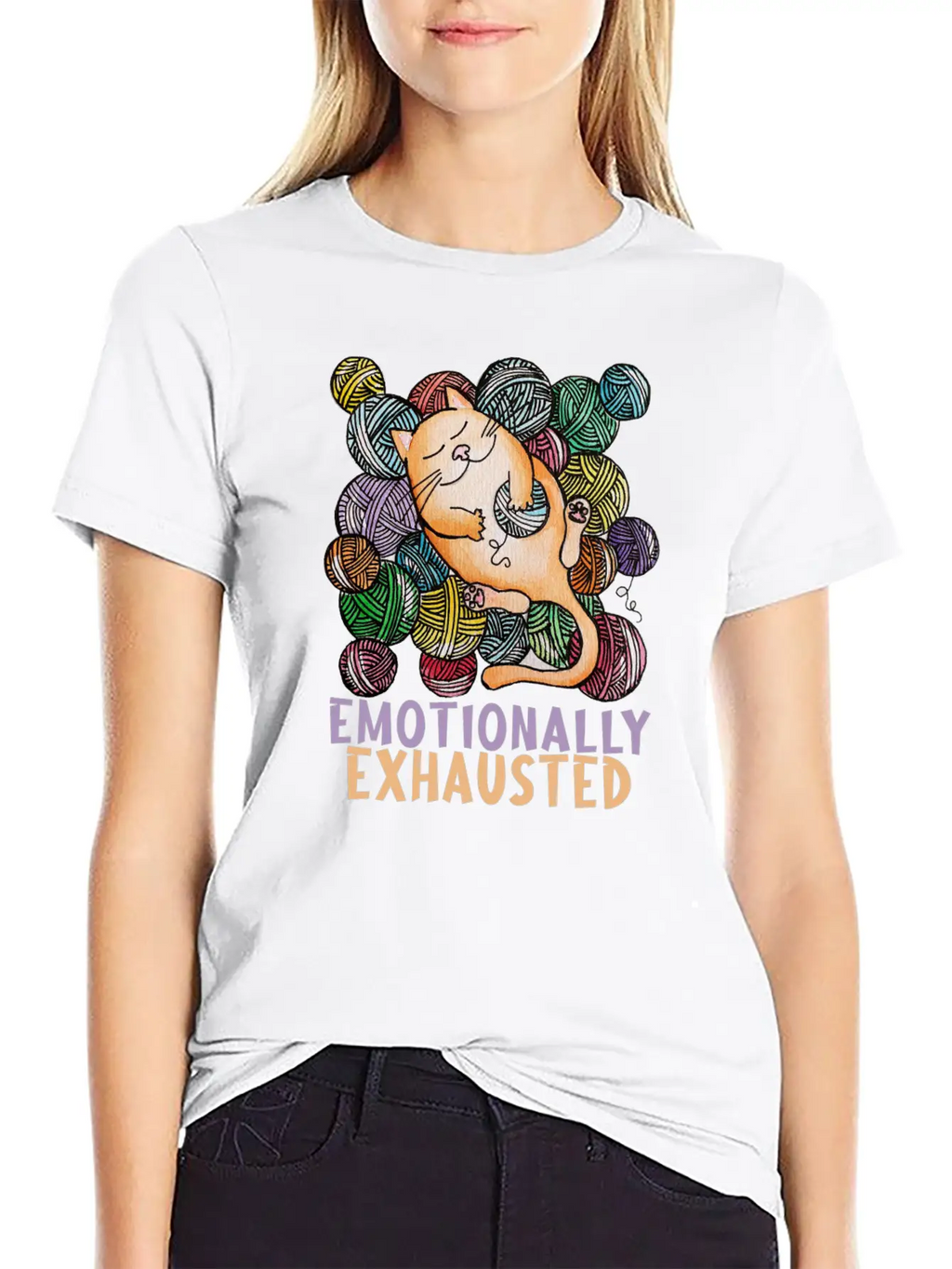 Emotionally Exhausted Cool Design. Classic Cotton Tee – Unisex Comfort For Any Season