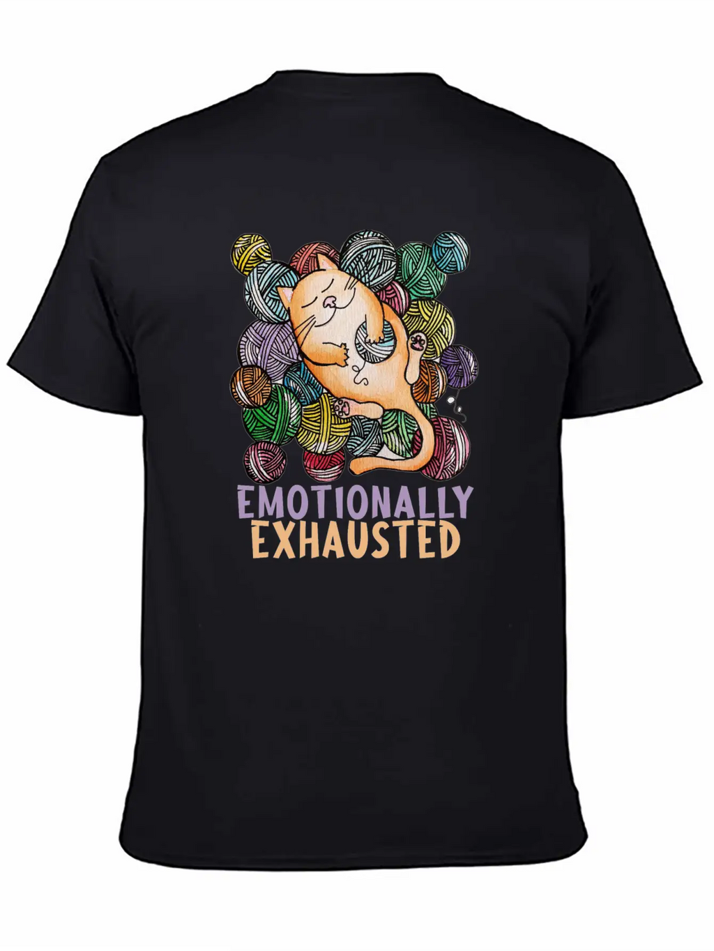 Emotionally Exhausted Cool Design. Classic Cotton Tee – Unisex Comfort For Any Season