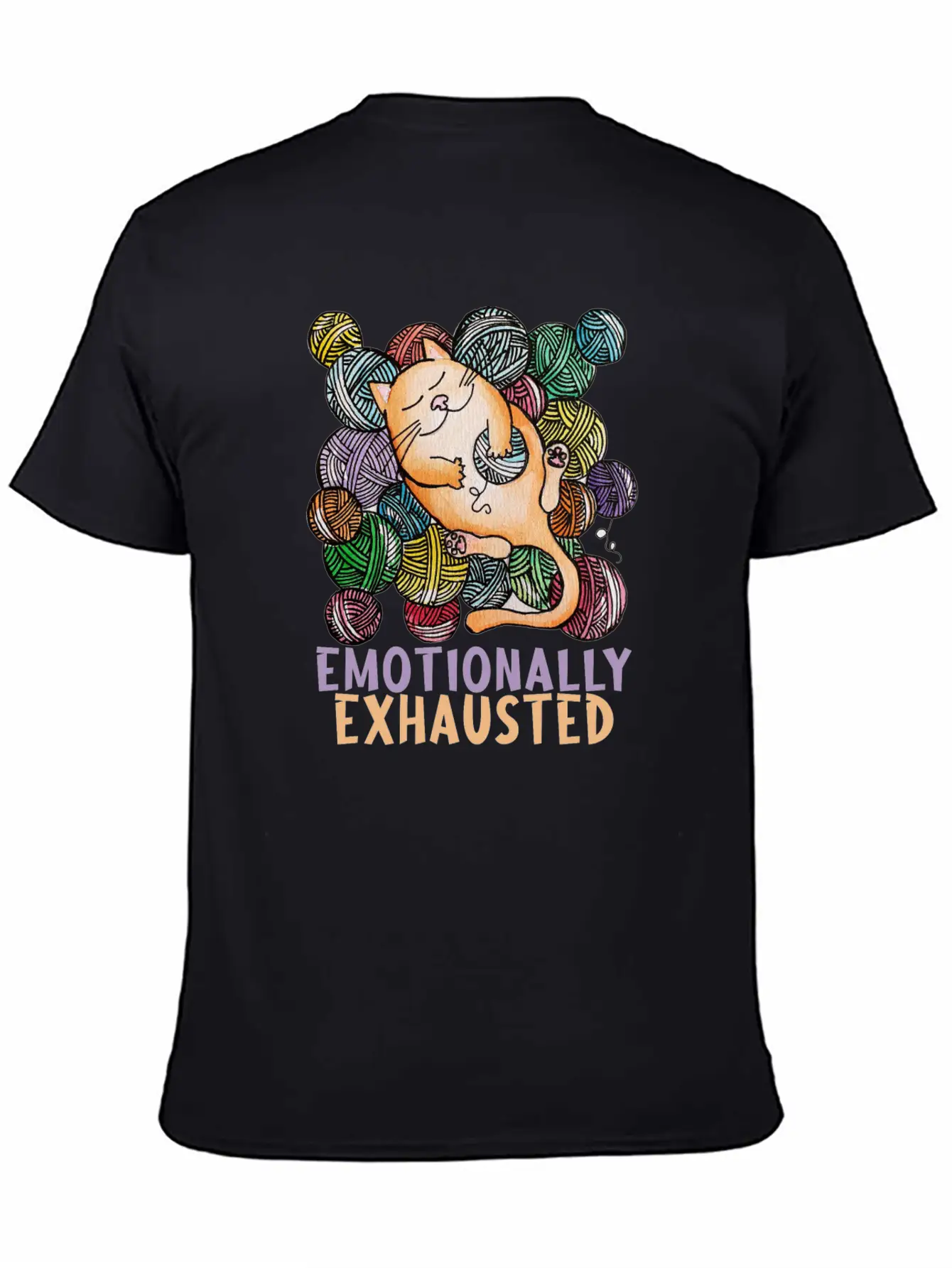 Emotionally Exhausted Cool Design. Classic Cotton Tee – Unisex Comfort For Any Season