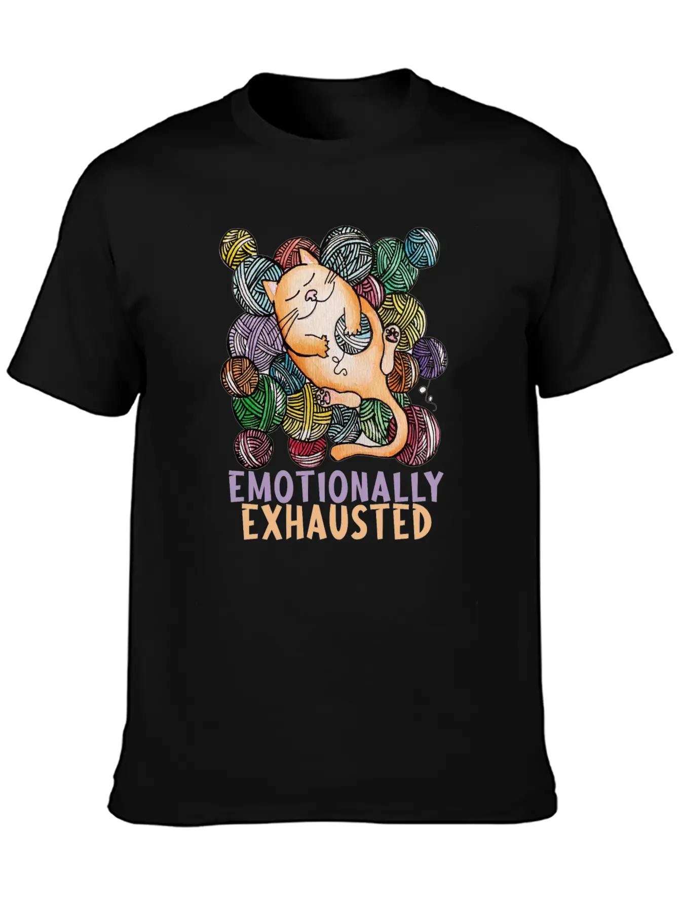 Emotionally Exhausted Cool Design. Classic Cotton Tee – Unisex Comfort For Any Season