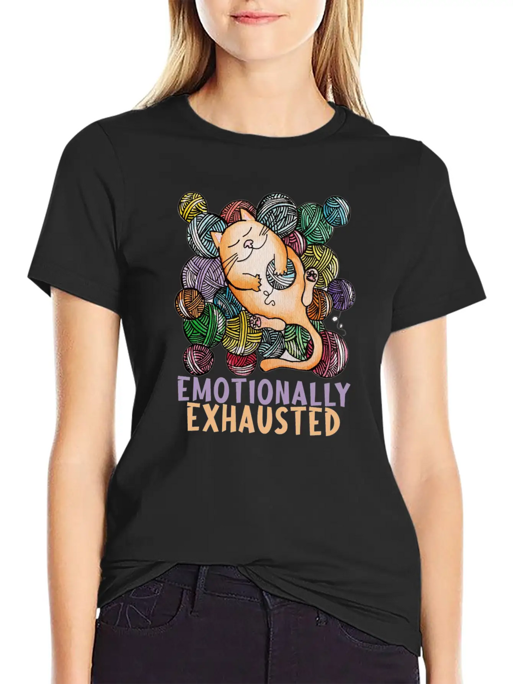 Emotionally Exhausted Cool Design. Classic Cotton Tee – Unisex Comfort For Any Season