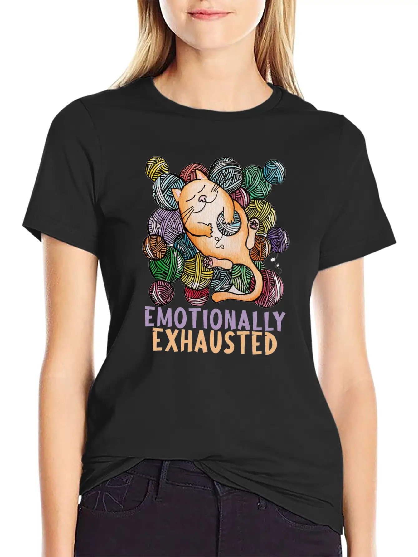 Emotionally Exhausted Cool Design. Classic Cotton Tee – Unisex Comfort For Any Season