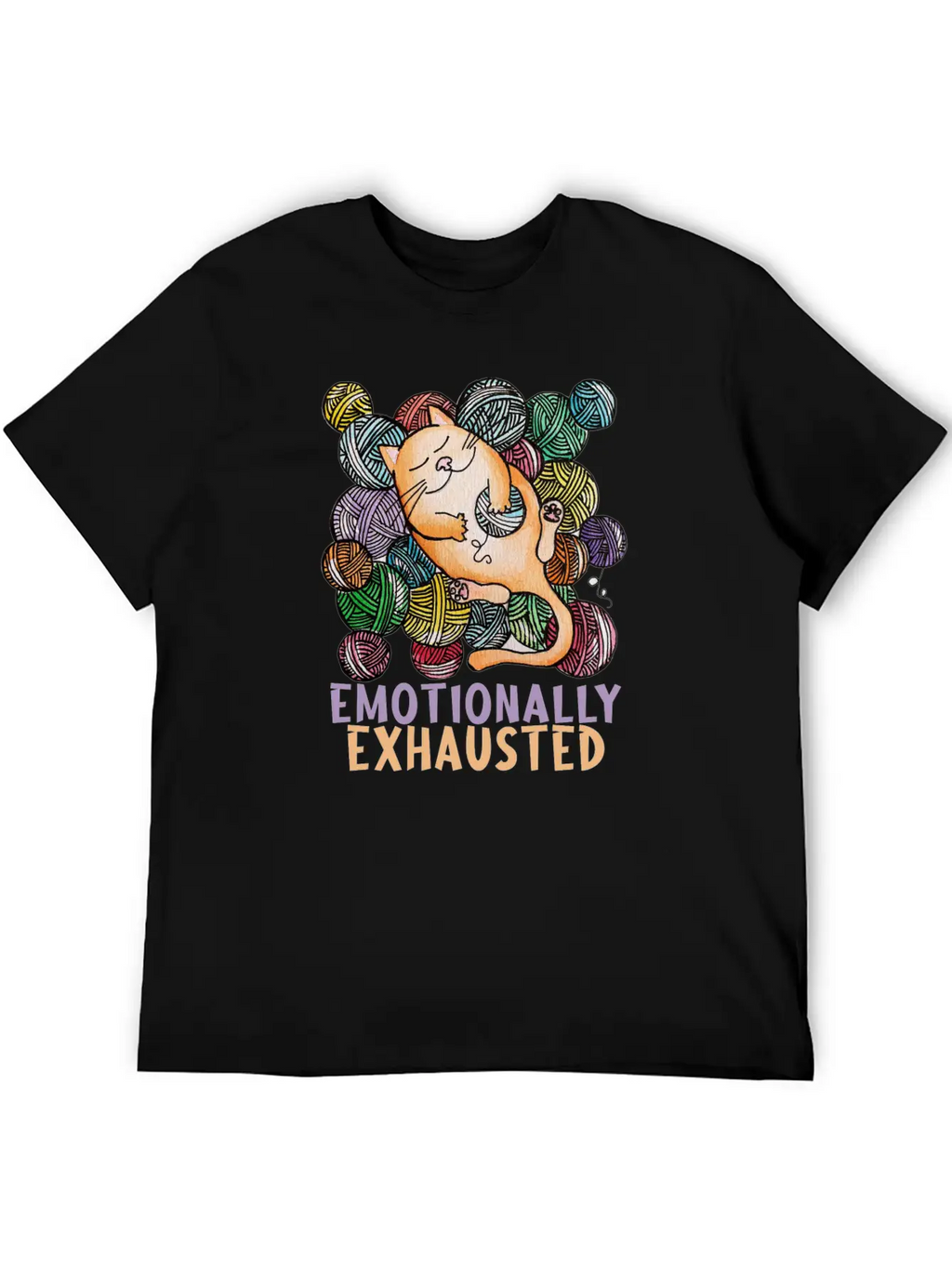 Emotionally Exhausted Cool Design. Classic Cotton Tee – Unisex Comfort For Any Season