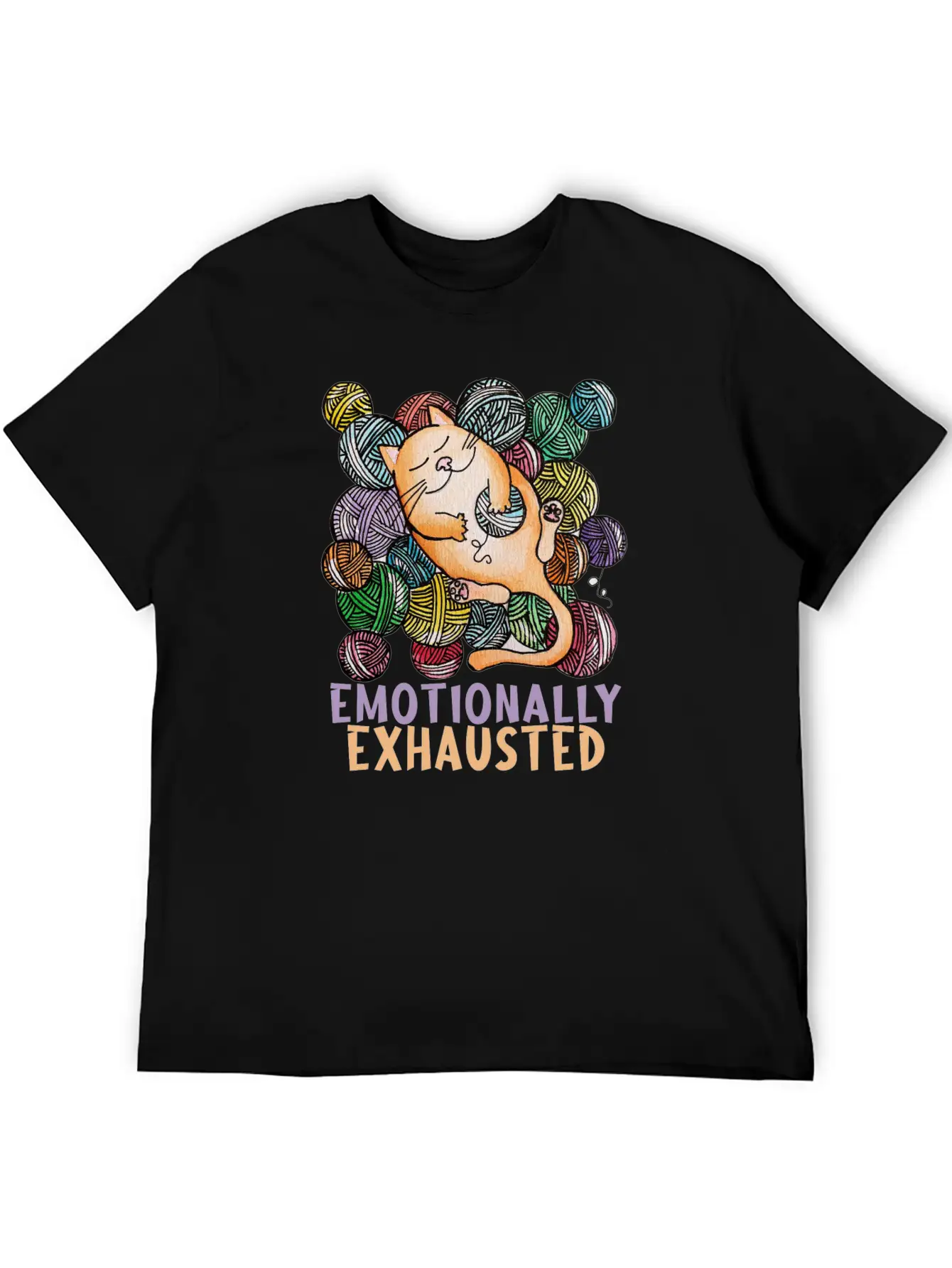 Emotionally Exhausted Cool Design. Classic Cotton Tee – Unisex Comfort For Any Season