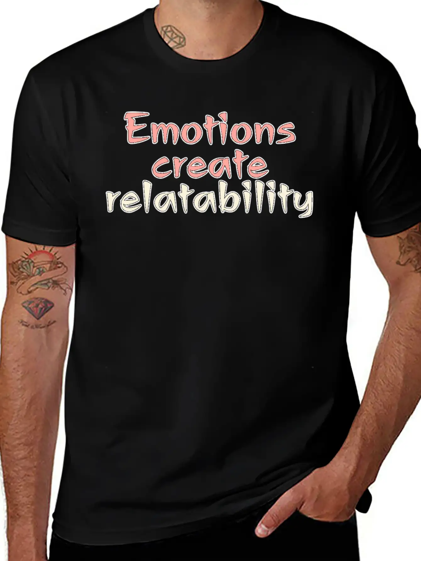 Emotions Create Relatability Unisex Casual T-Shirt – Clean Design For Daily Comfort
