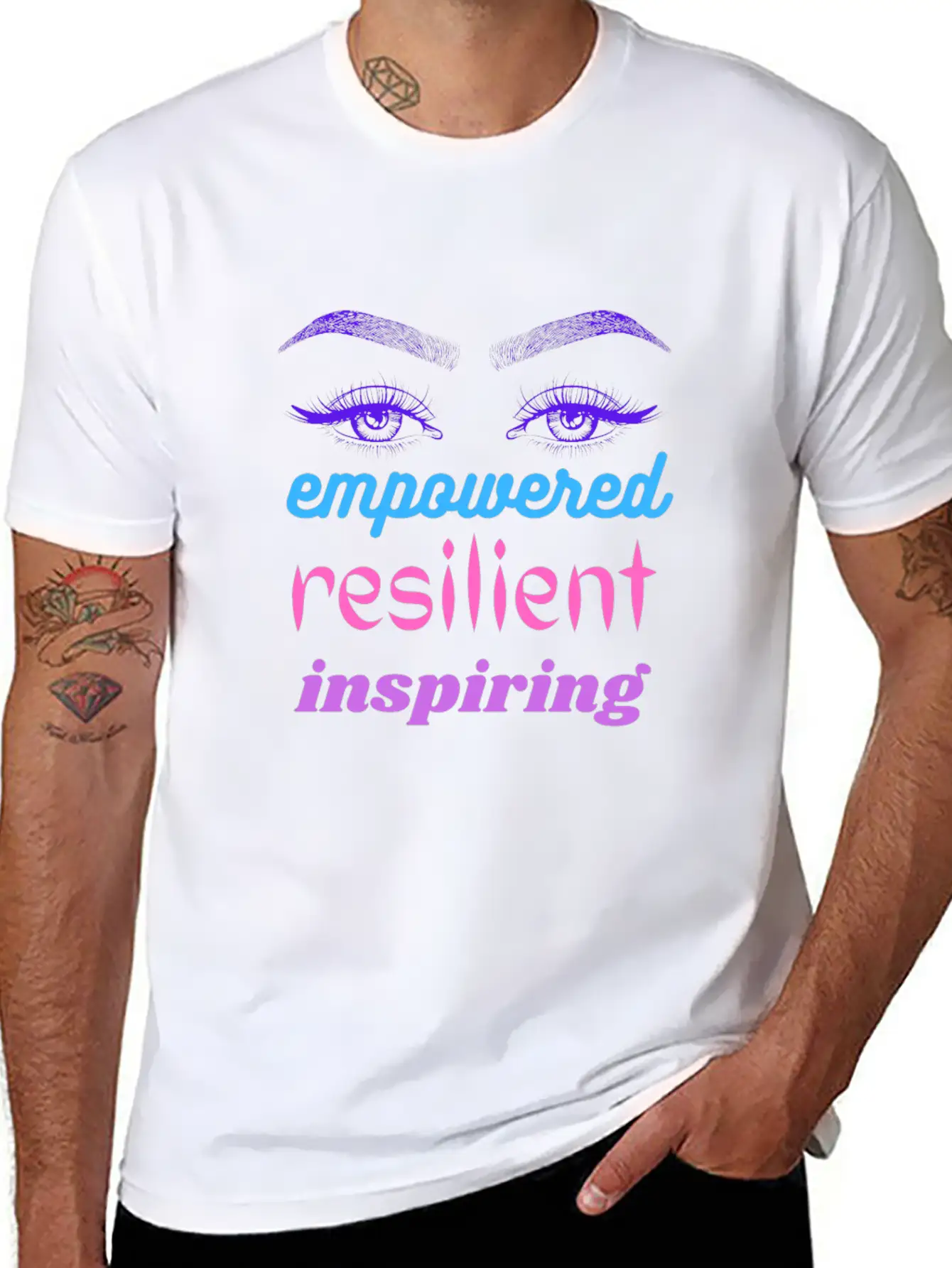 Empowered Resilient Inspiring Stylish Everyday T-Shirt – Unisex Basic Cotton Tee