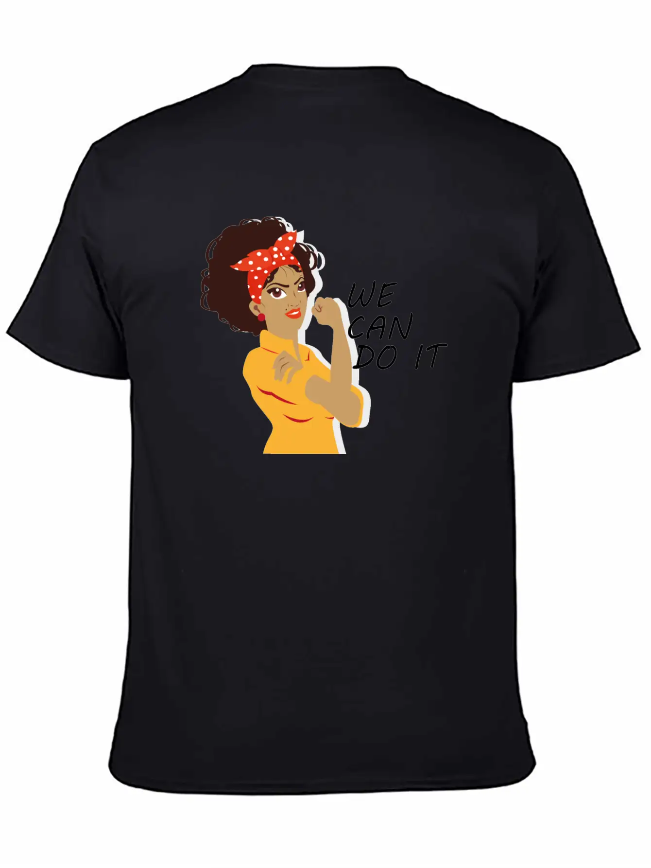 Empowered Woman: We Can Do It! Basic Graphic T-Shirt – Daily Comfort In Soft Cotton