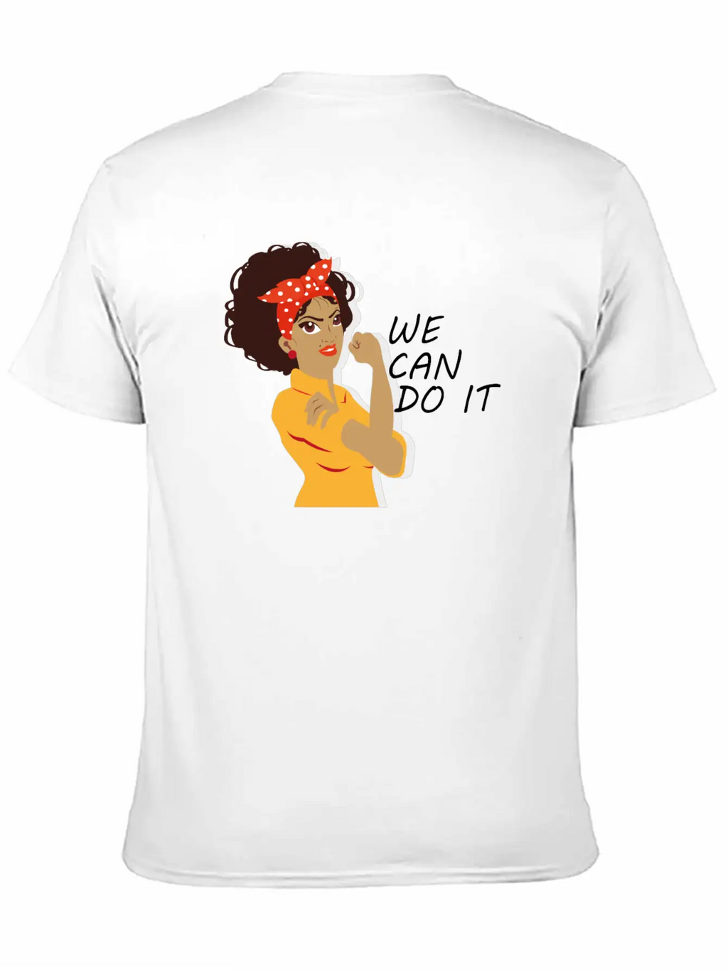Empowered Woman: We Can Do It! Basic Graphic T-Shirt – Daily Comfort In Soft Cotton