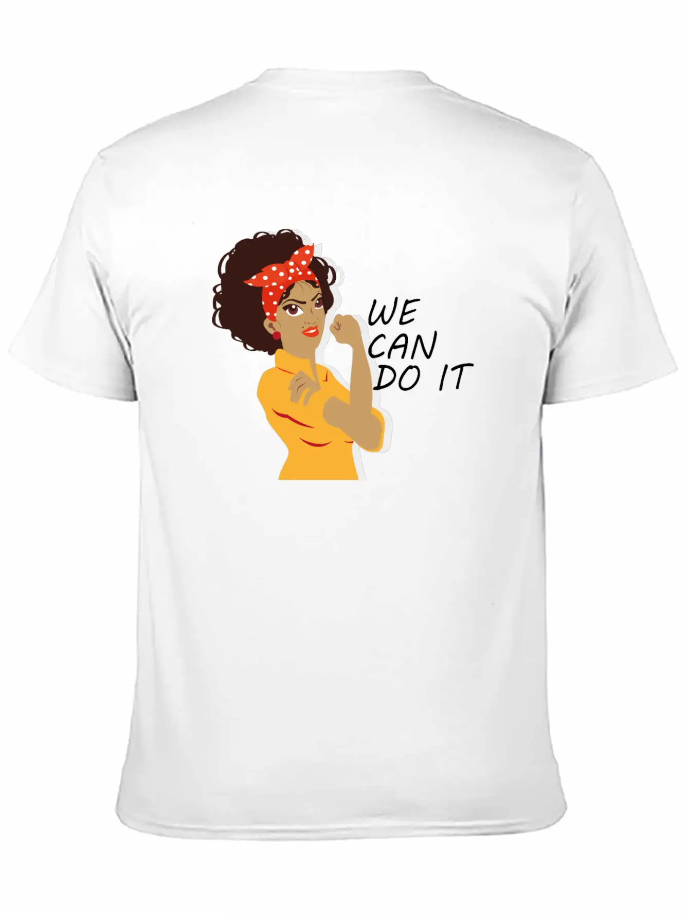 Empowered Woman: We Can Do It! Basic Graphic T-Shirt – Daily Comfort In Soft Cotton