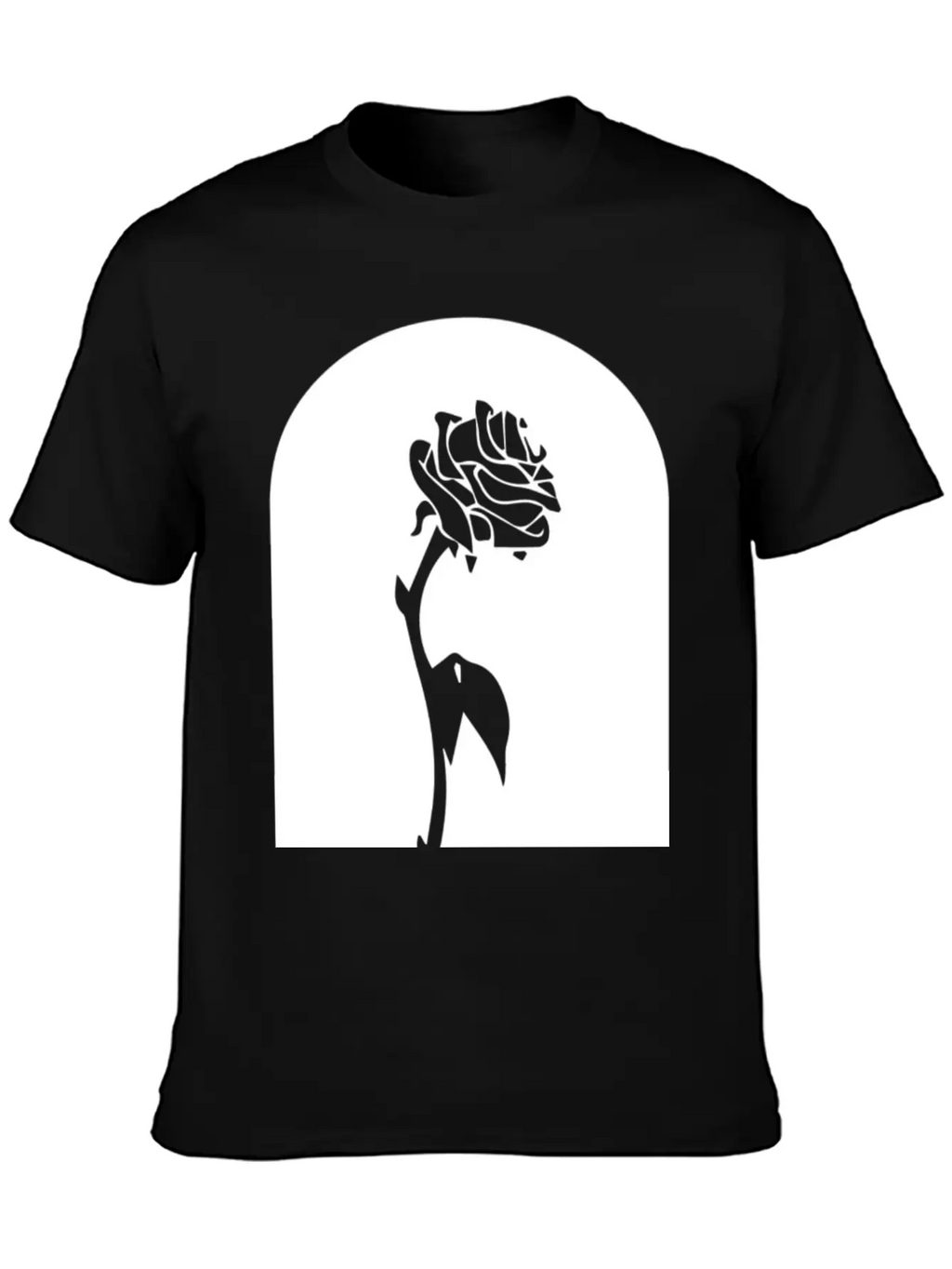 Enchanted Rose Breathable Soft Cotton T-Shirt – Timeless Casual Look
