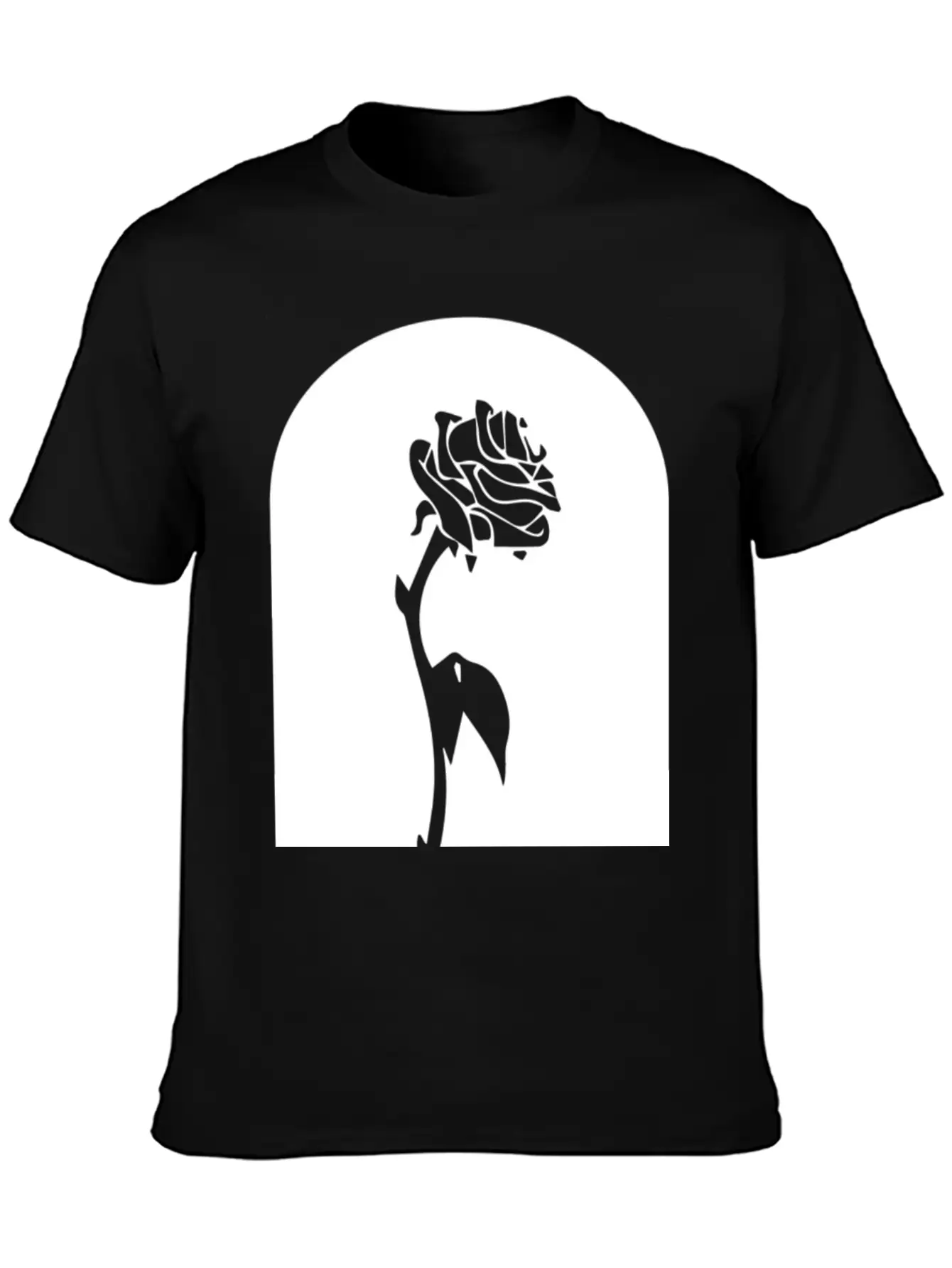 Enchanted Rose Breathable Soft Cotton T-Shirt – Timeless Casual Look