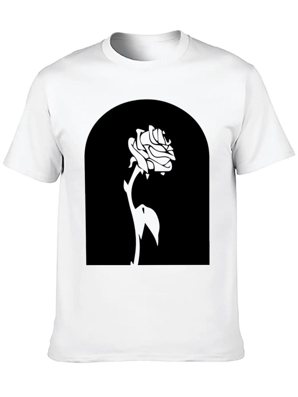 Enchanted Rose Breathable Soft Cotton T-Shirt – Timeless Casual Look