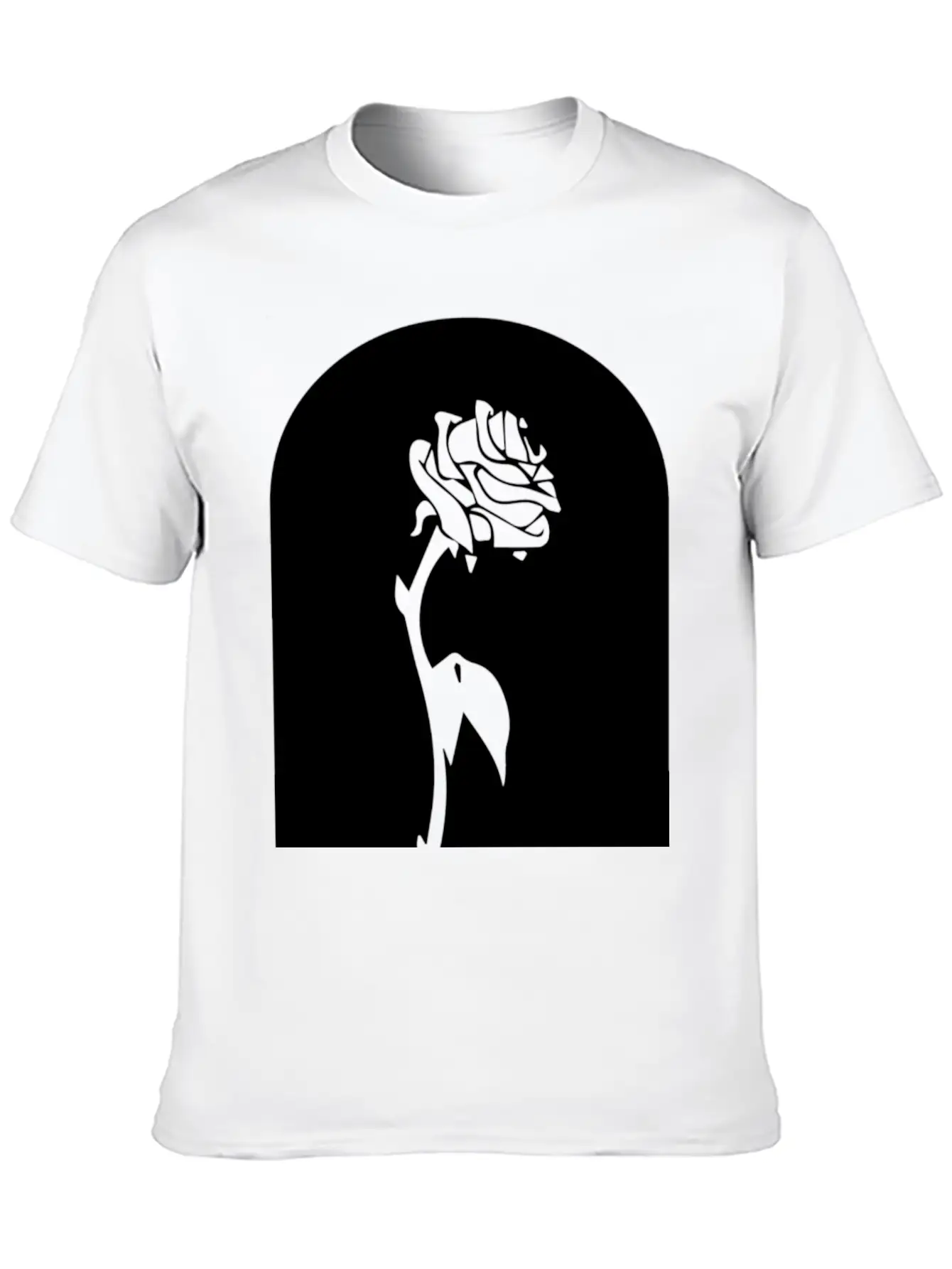 Enchanted Rose Breathable Soft Cotton T-Shirt – Timeless Casual Look