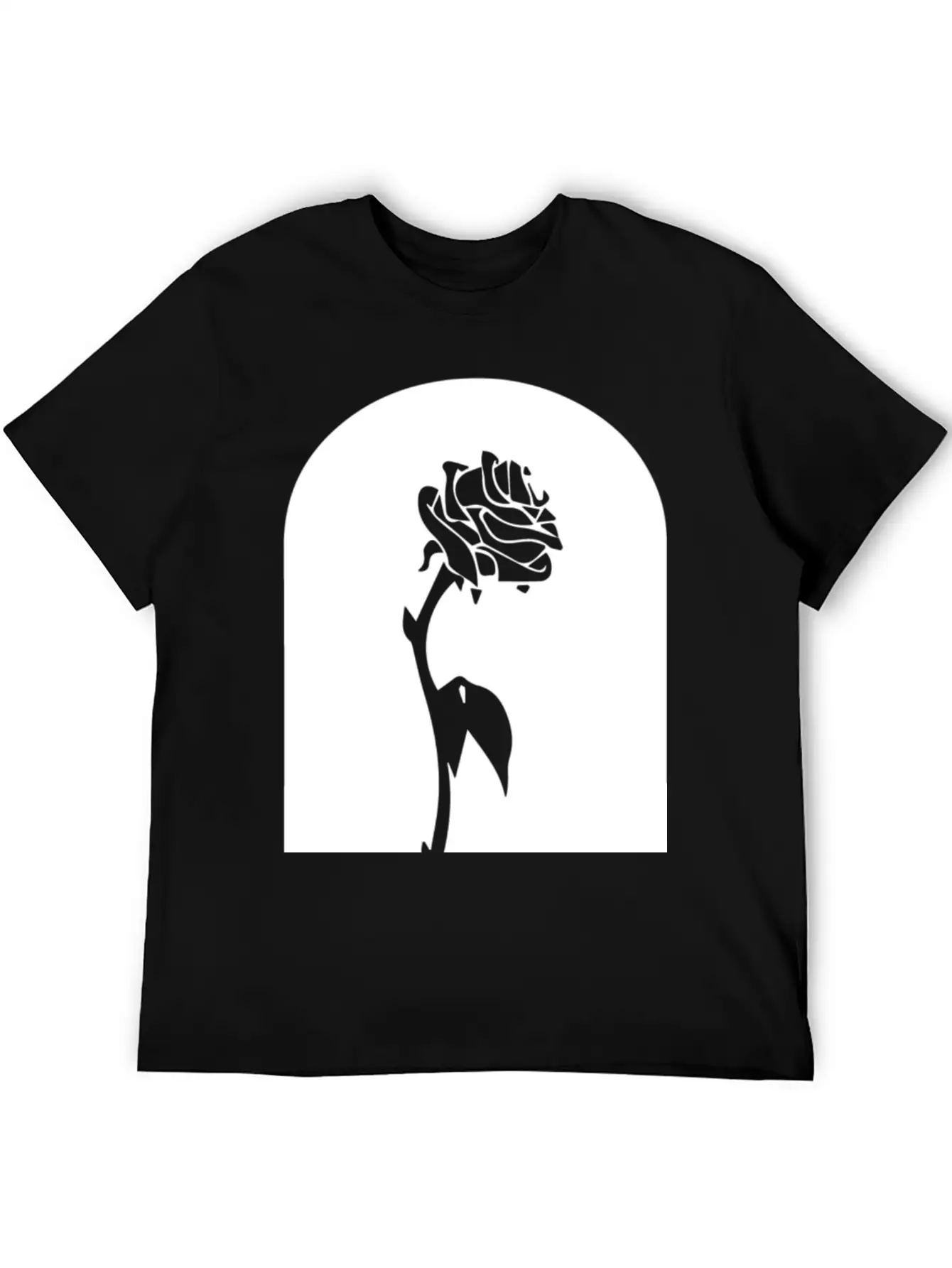 Enchanted Rose Breathable Soft Cotton T-Shirt – Timeless Casual Look