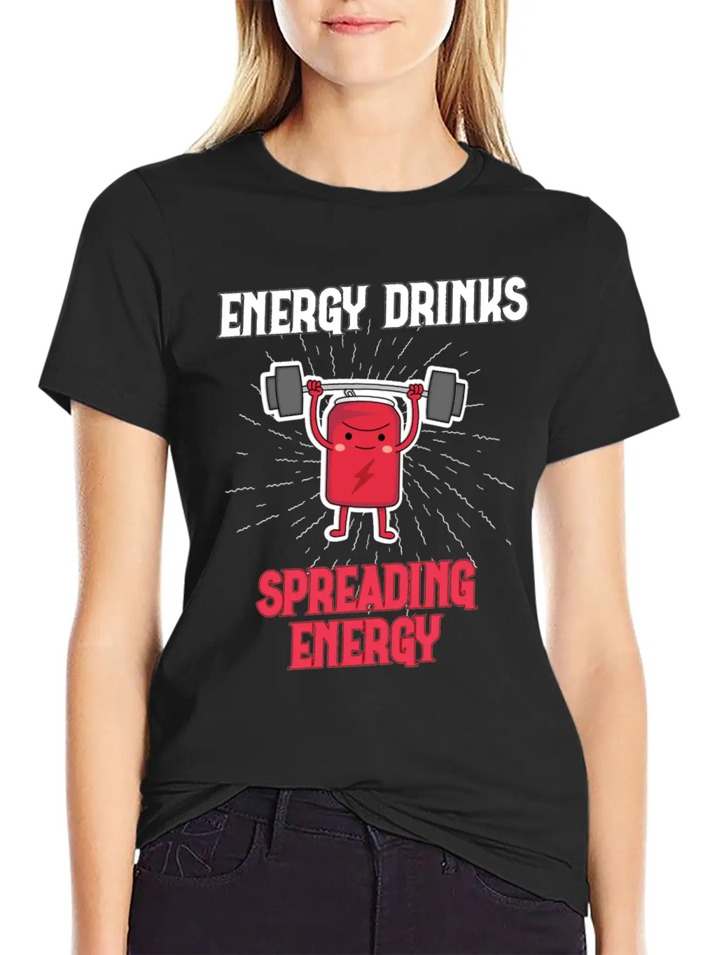 Energy Drink Energy Drinks Spreading Energy Relaxed Everyday Tee – Lightweight And Durable Cotton