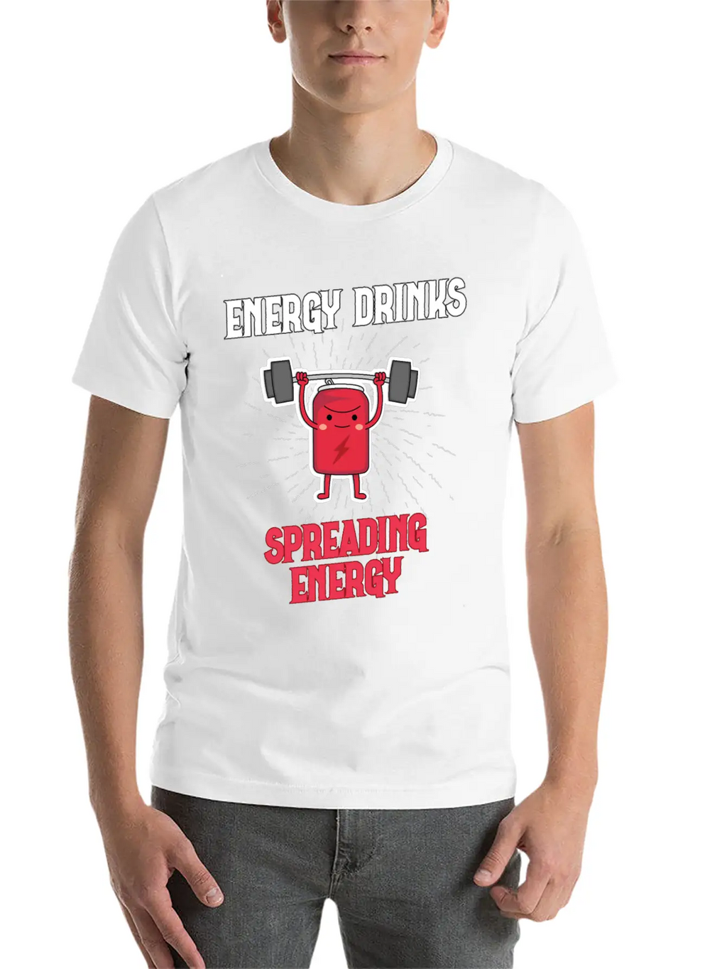 Energy Drink Energy Drinks Spreading Energy Relaxed Everyday Tee – Lightweight And Durable Cotton
