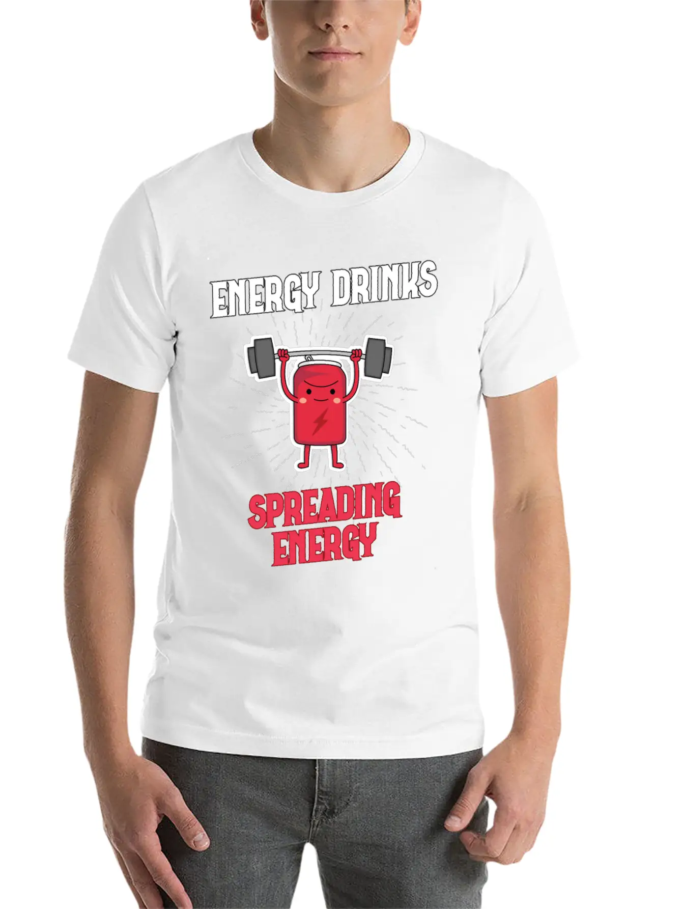Energy Drink Energy Drinks Spreading Energy Relaxed Everyday Tee – Lightweight And Durable Cotton