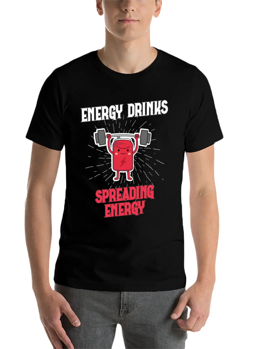 Energy Drink Energy Drinks Spreading Energy Relaxed Everyday Tee – Lightweight And Durable Cotton