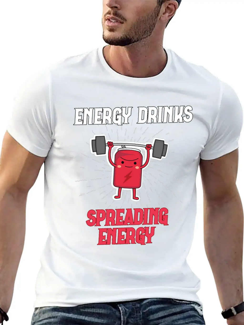 Energy Drink Energy Drinks Spreading Energy Relaxed Everyday Tee – Lightweight And Durable Cotton