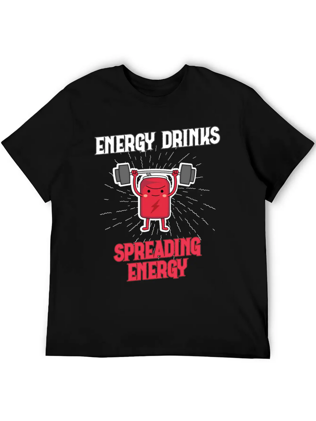 Energy Drink Energy Drinks Spreading Energy Relaxed Everyday Tee – Lightweight And Durable Cotton