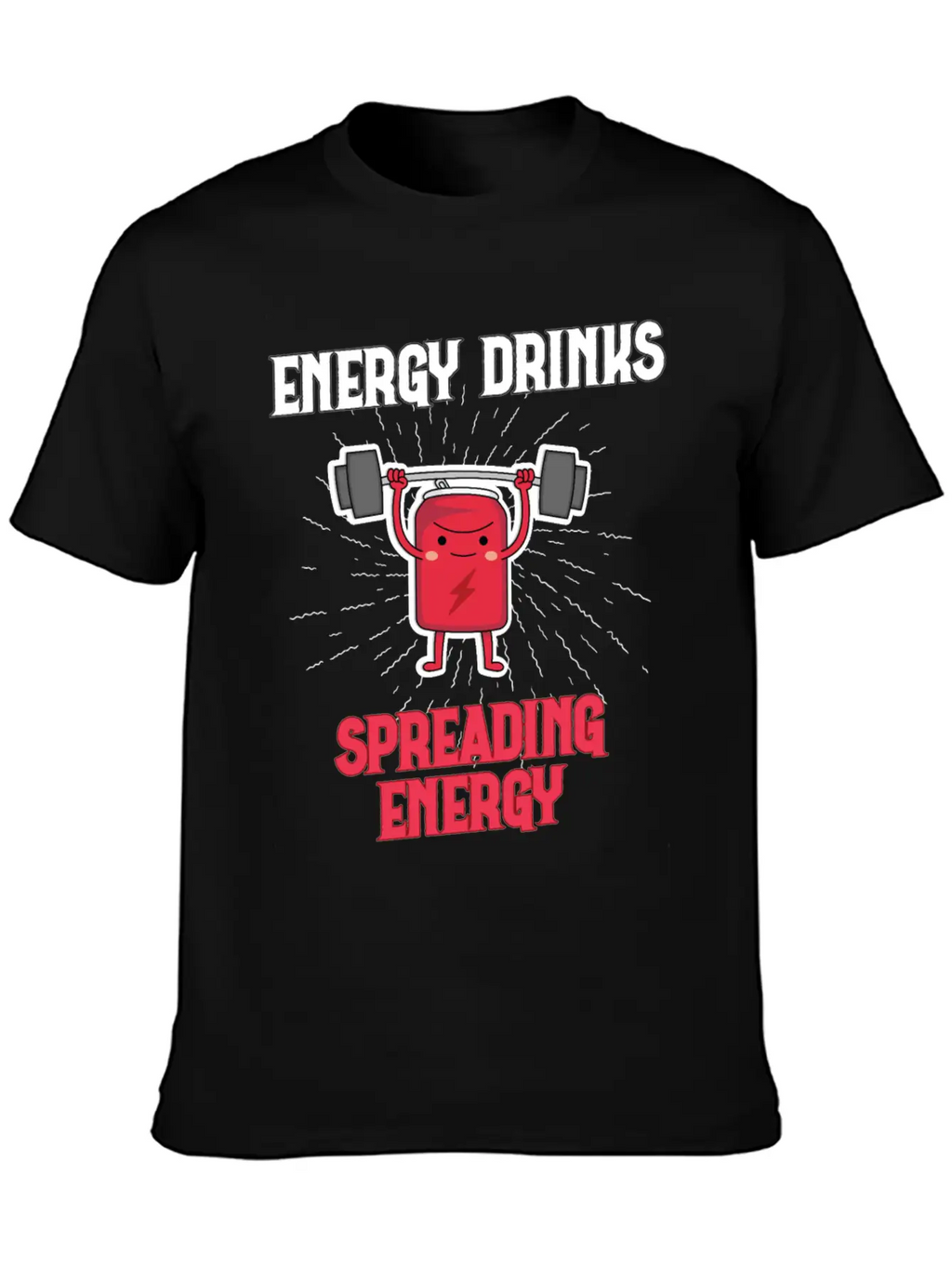 Energy Drink Energy Drinks Spreading Energy Relaxed Everyday Tee – Lightweight And Durable Cotton