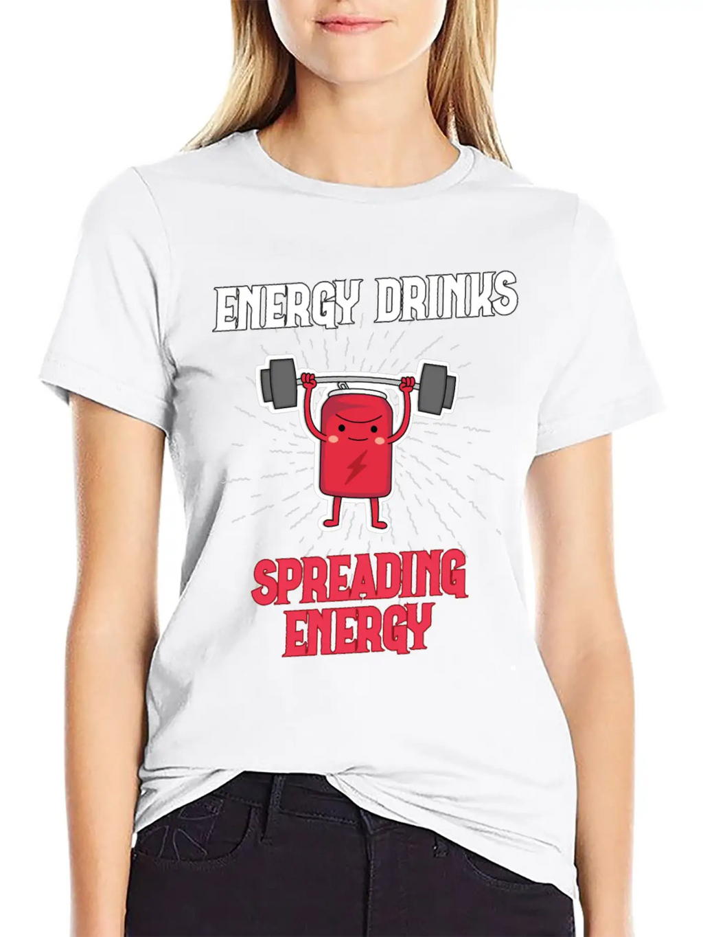 Energy Drink Energy Drinks Spreading Energy Relaxed Everyday Tee – Lightweight And Durable Cotton