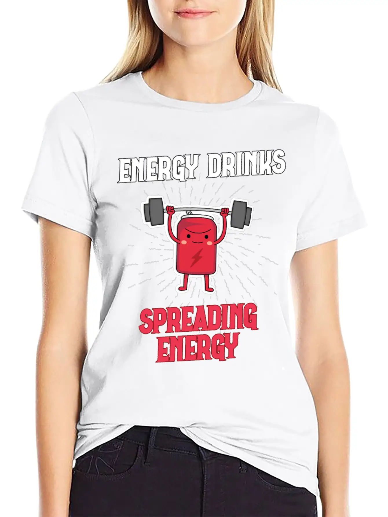 Energy Drink Energy Drinks Spreading Energy Relaxed Everyday Tee – Lightweight And Durable Cotton