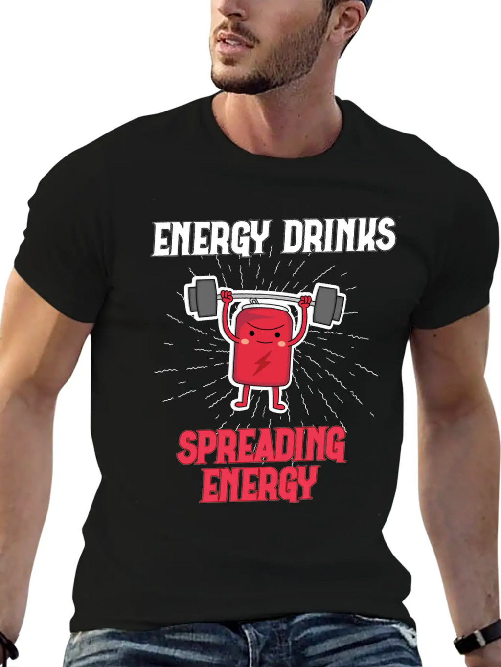Energy Drink Energy Drinks Spreading Energy Relaxed Everyday Tee – Lightweight And Durable Cotton