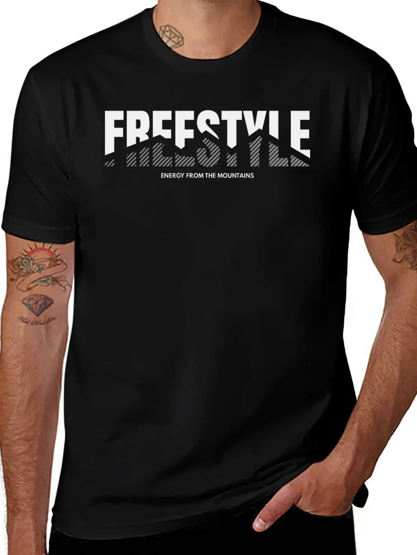 Energy From The Mountains Essential Cotton Tee For Daily Outfits – Unisex Style