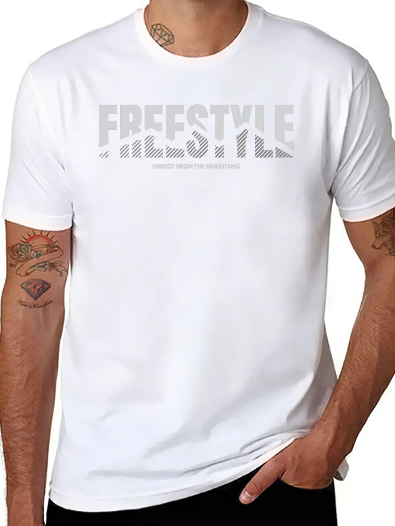 Energy From The Mountains Essential Cotton Tee For Daily Outfits – Unisex Style