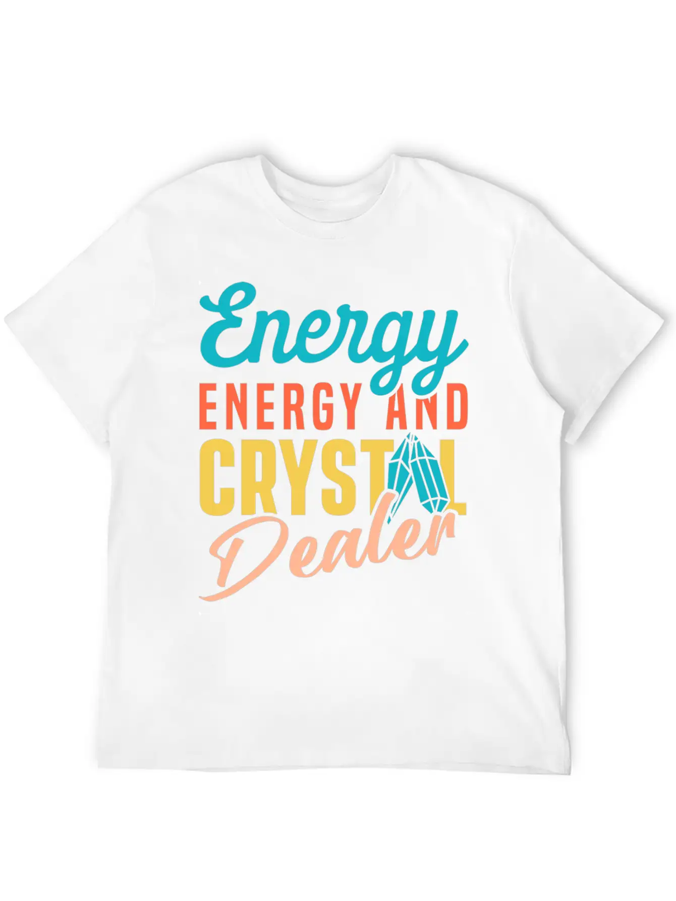 Energy Medicine Healing Positive Energy Crystals Essential Cotton Tee For Daily Outfits – Unisex Style
