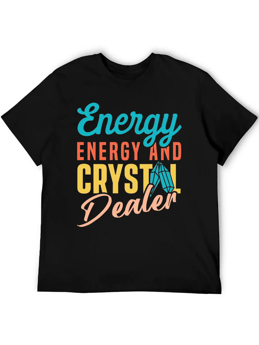 Energy Medicine Healing Positive Energy Crystals Essential Cotton Tee For Daily Outfits – Unisex Style