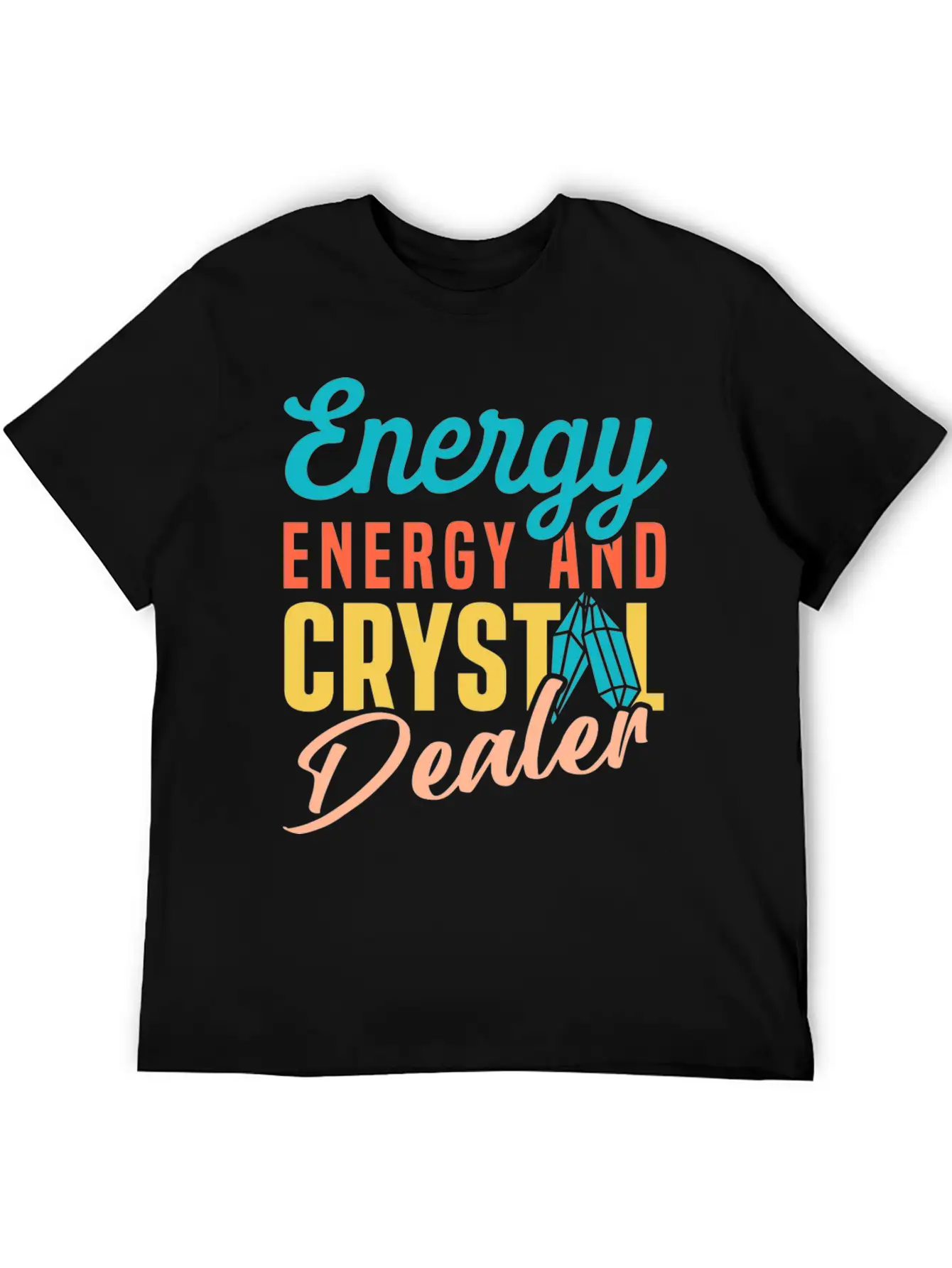 Energy Medicine Healing Positive Energy Crystals Essential Cotton Tee For Daily Outfits – Unisex Style