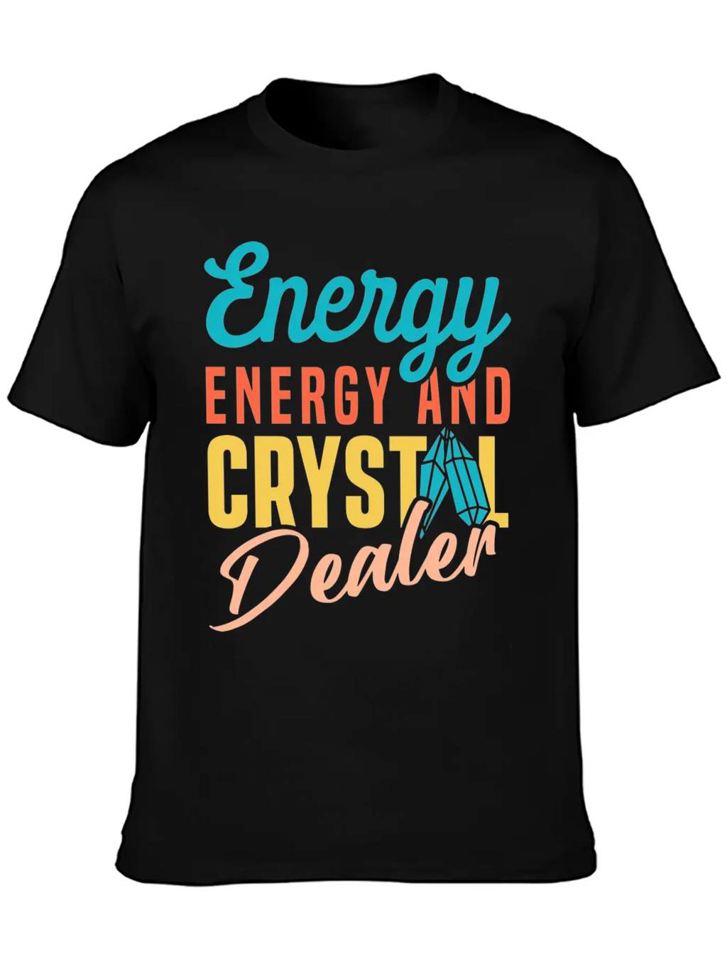 Energy Medicine Healing Positive Energy Crystals Essential Cotton Tee For Daily Outfits – Unisex Style