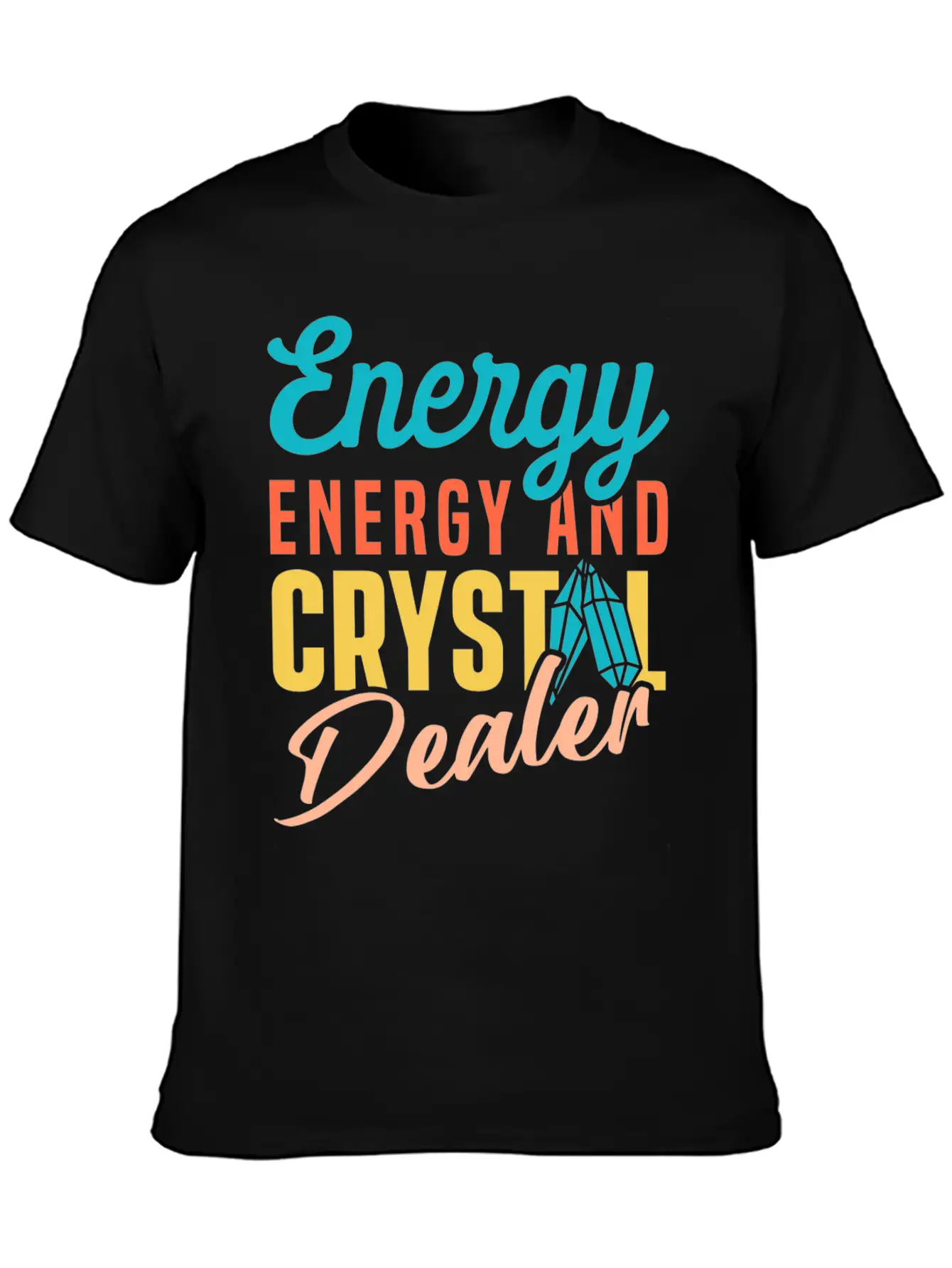 Energy Medicine Healing Positive Energy Crystals Essential Cotton Tee For Daily Outfits – Unisex Style