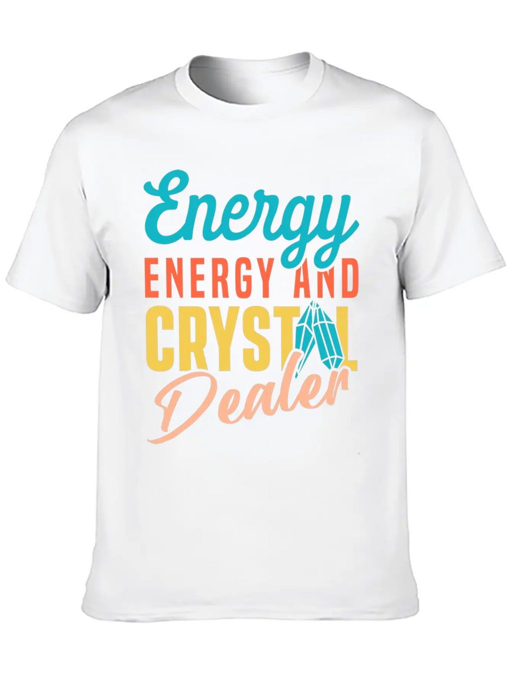 Energy Medicine Healing Positive Energy Crystals Essential Cotton Tee For Daily Outfits – Unisex Style