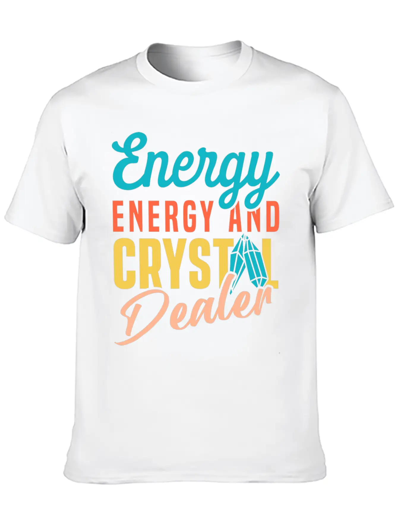 Energy Medicine Healing Positive Energy Crystals Essential Cotton Tee For Daily Outfits – Unisex Style