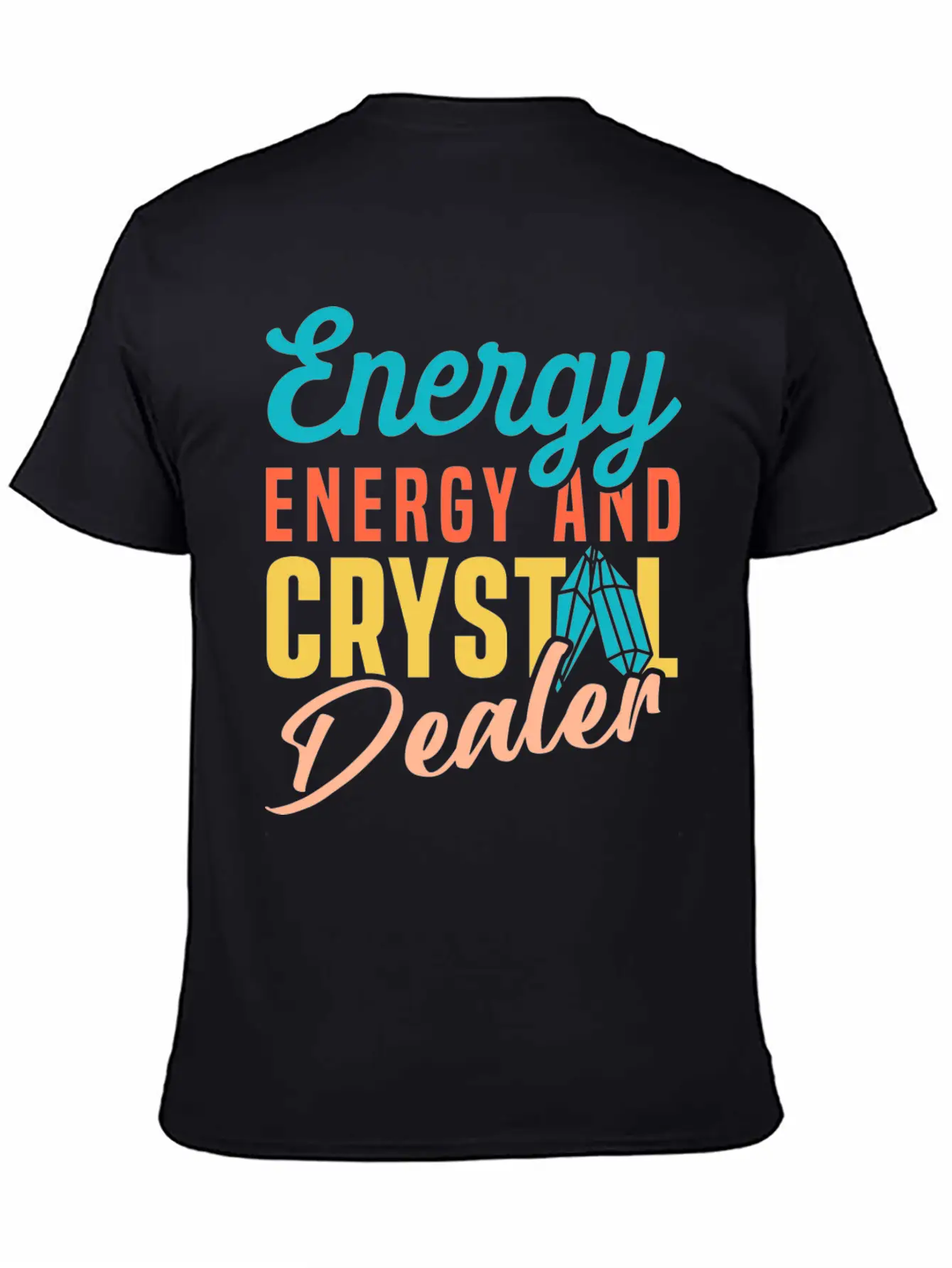 Energy Medicine Healing Positive Energy Crystals Essential Cotton Tee For Daily Outfits – Unisex Style