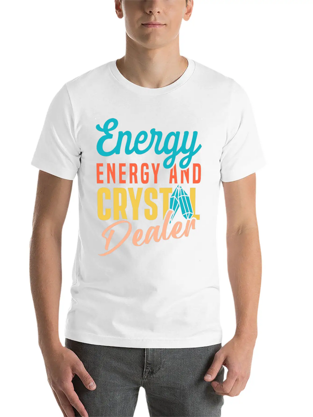 Energy Medicine Healing Positive Energy Crystals Essential Cotton Tee For Daily Outfits – Unisex Style