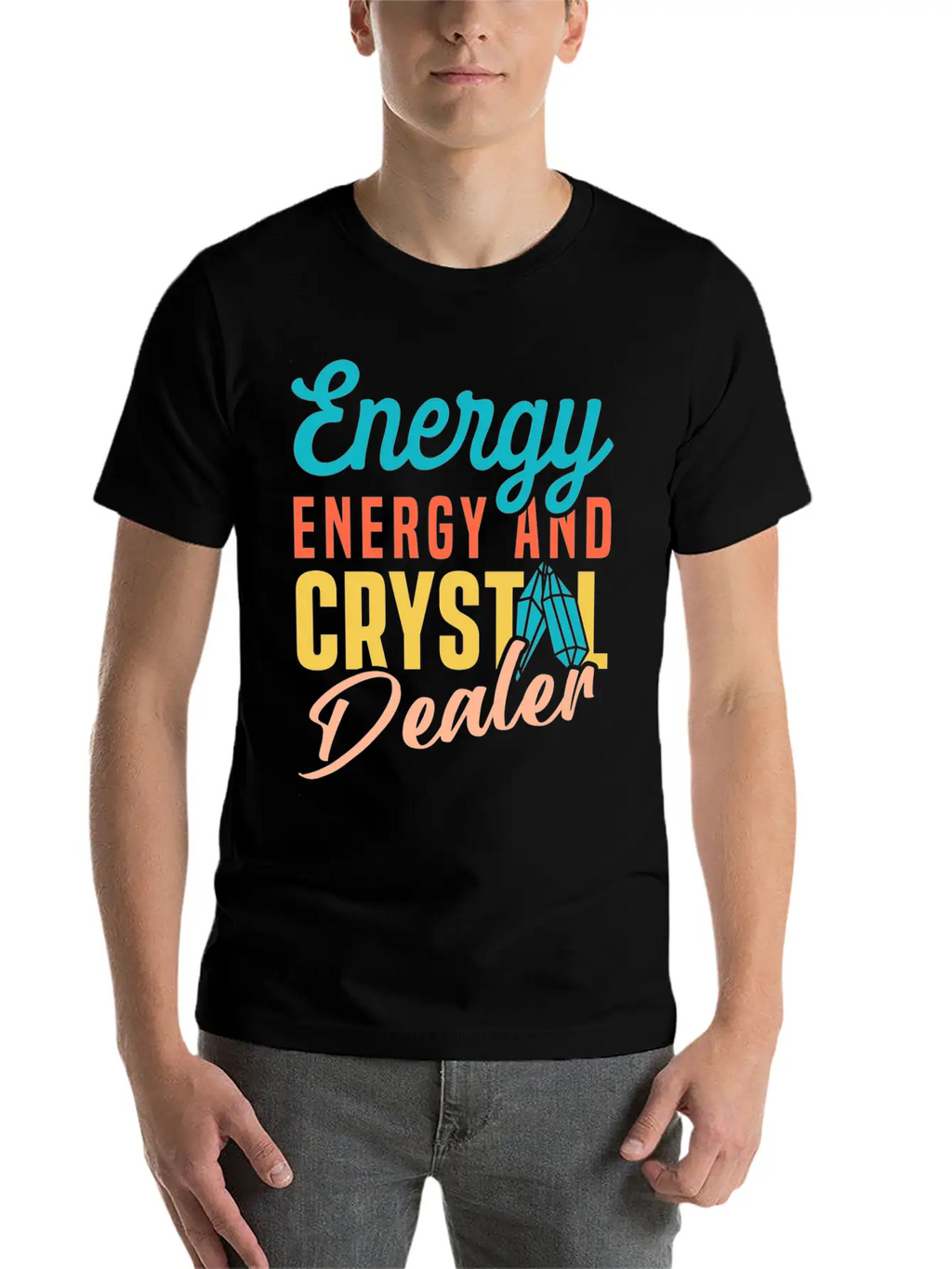 Energy Medicine Healing Positive Energy Crystals Essential Cotton Tee For Daily Outfits – Unisex Style
