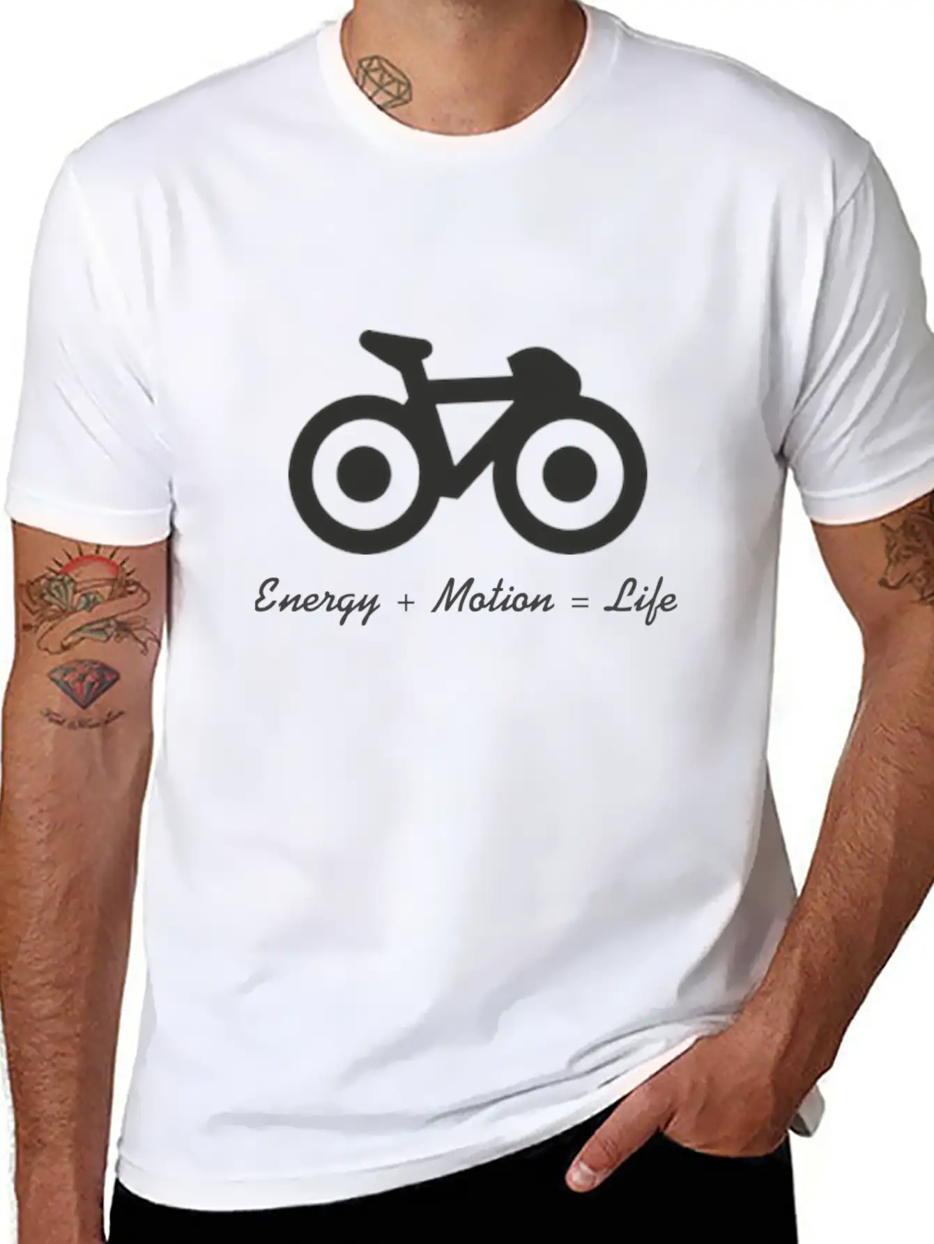 Energy, Motion And Life Relaxed Everyday Tee – Lightweight And Durable Cotton