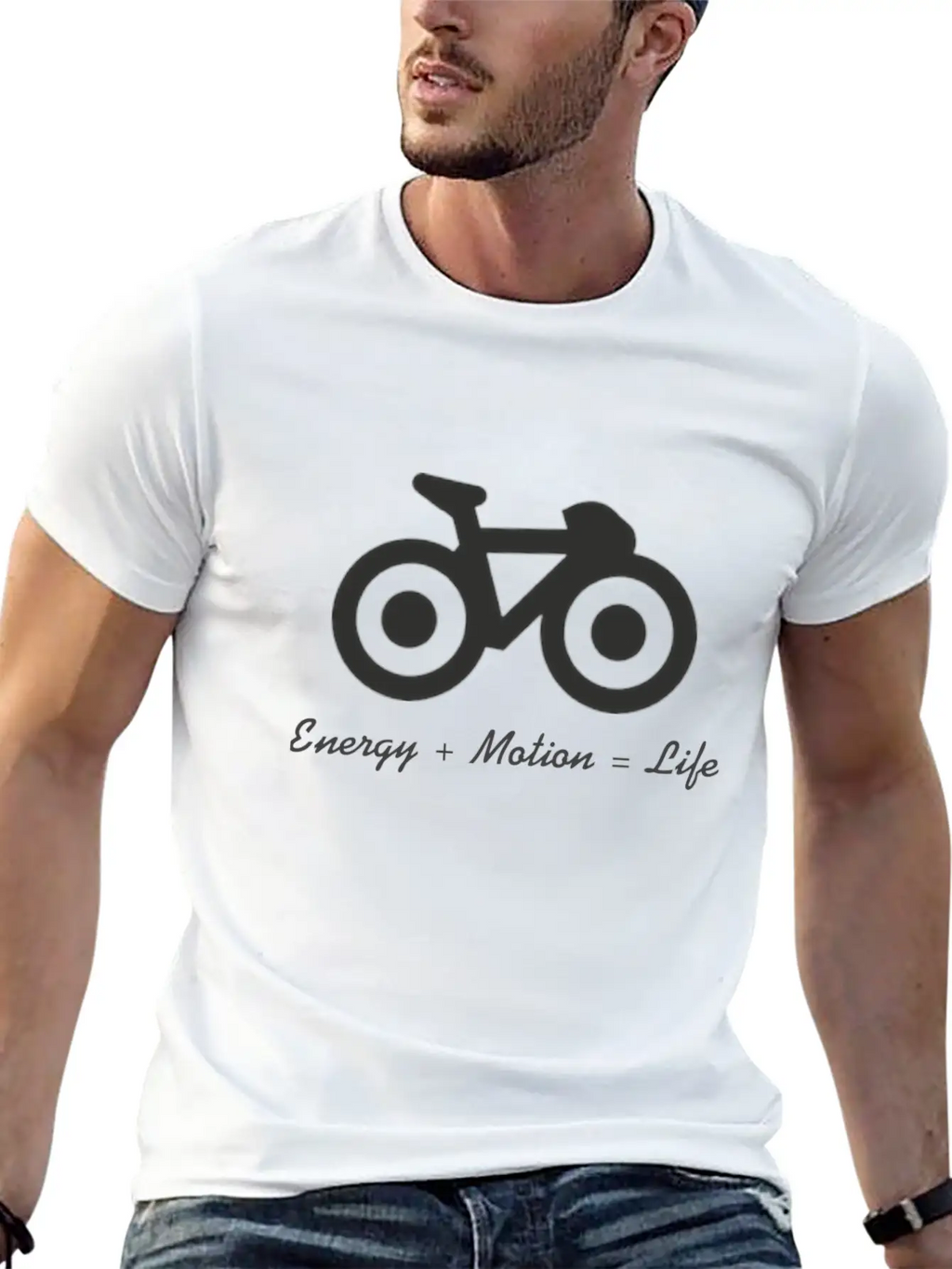 Energy, Motion And Life Relaxed Everyday Tee – Lightweight And Durable Cotton