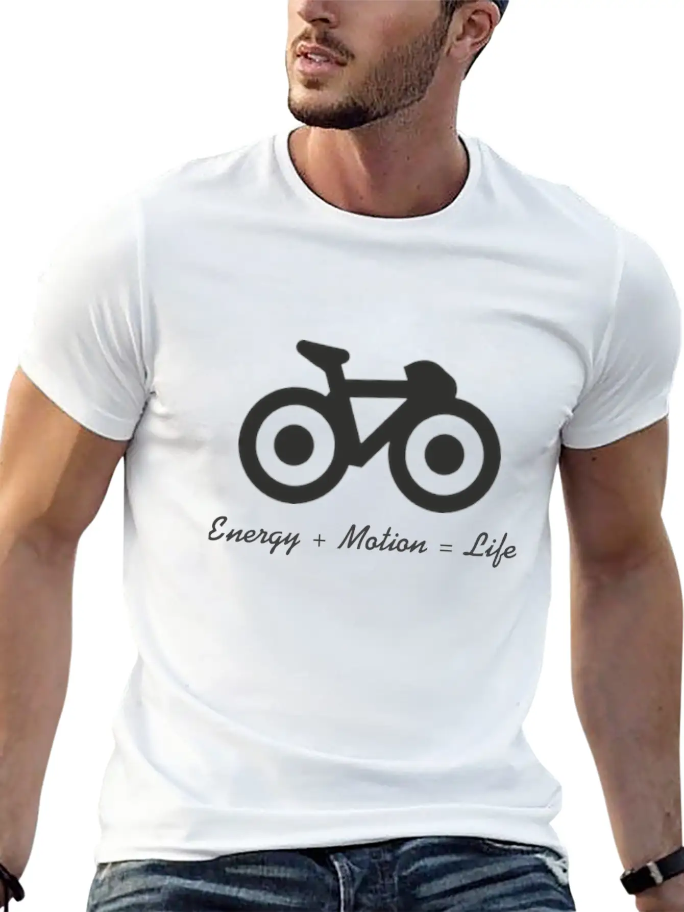 Energy, Motion And Life Relaxed Everyday Tee – Lightweight And Durable Cotton