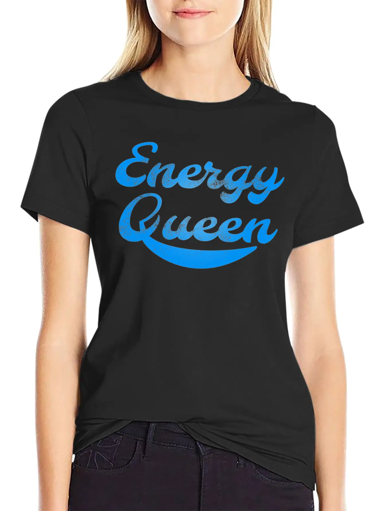 Energy Queen Breathable Soft Cotton T-Shirt – Timeless Casual Look