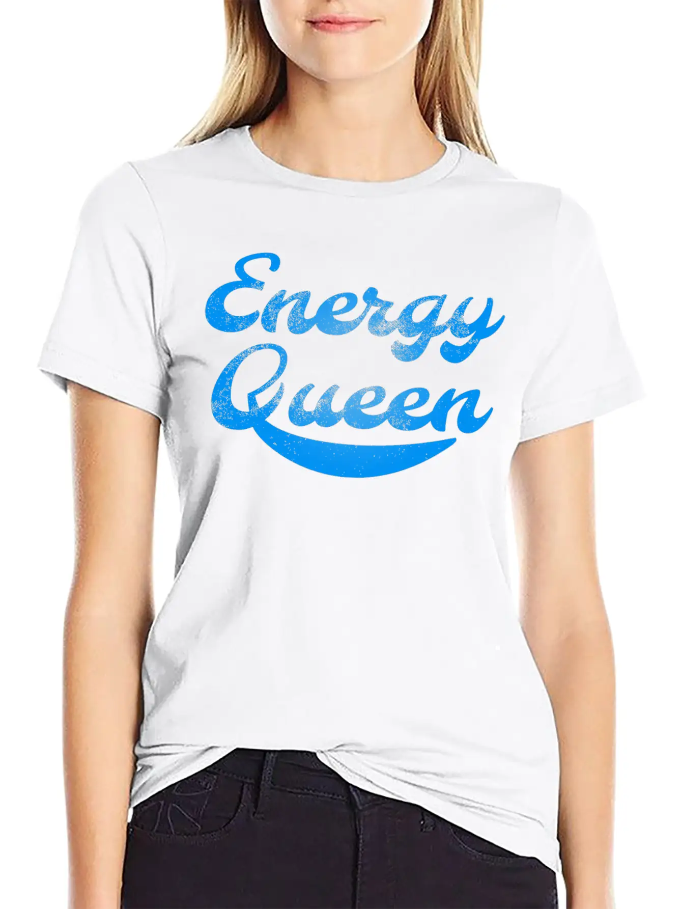 Energy Queen Breathable Soft Cotton T-Shirt – Timeless Casual Look