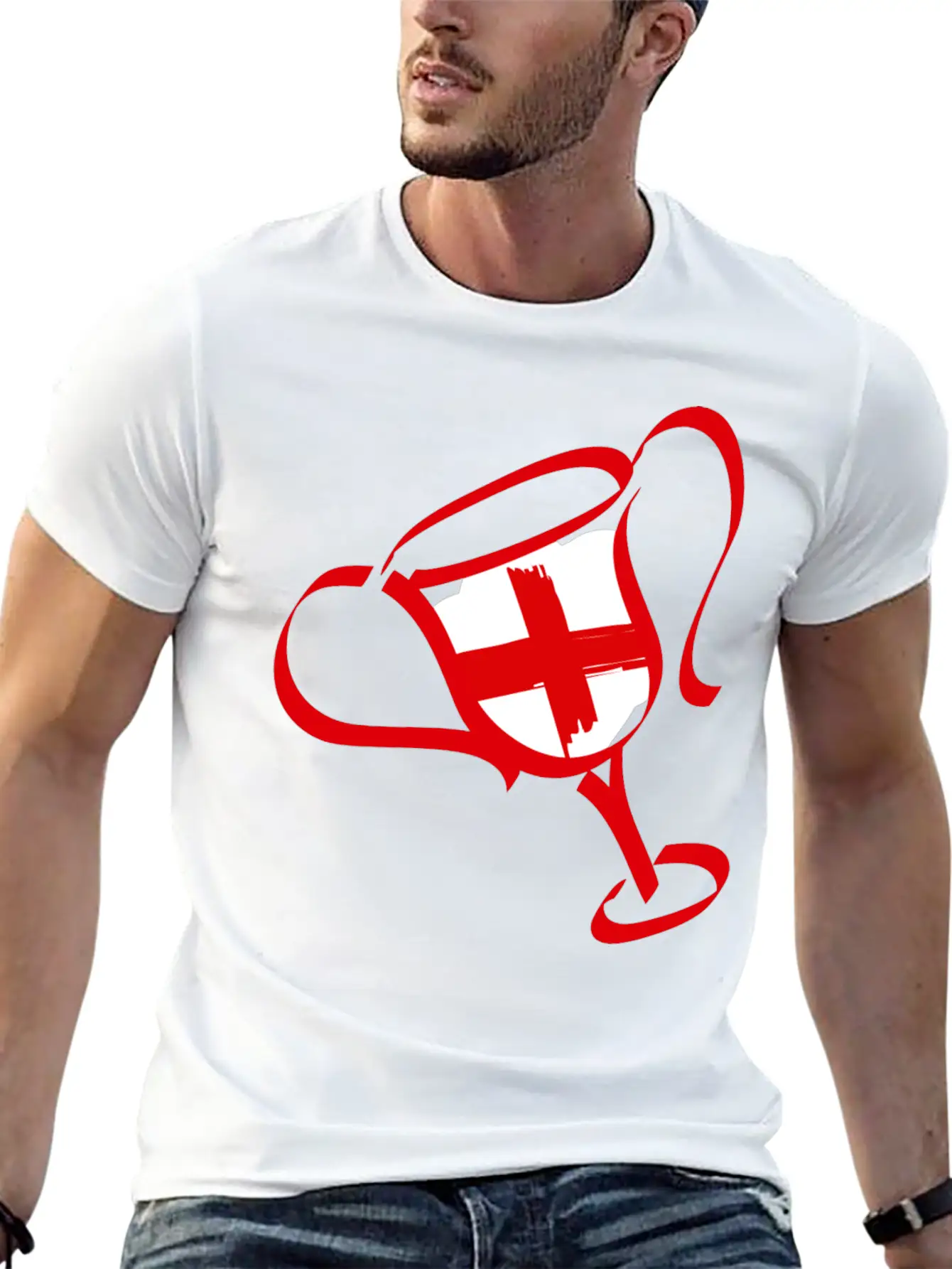 England Trophy Breathable Graphic T-Shirt – Perfect For Casual Days