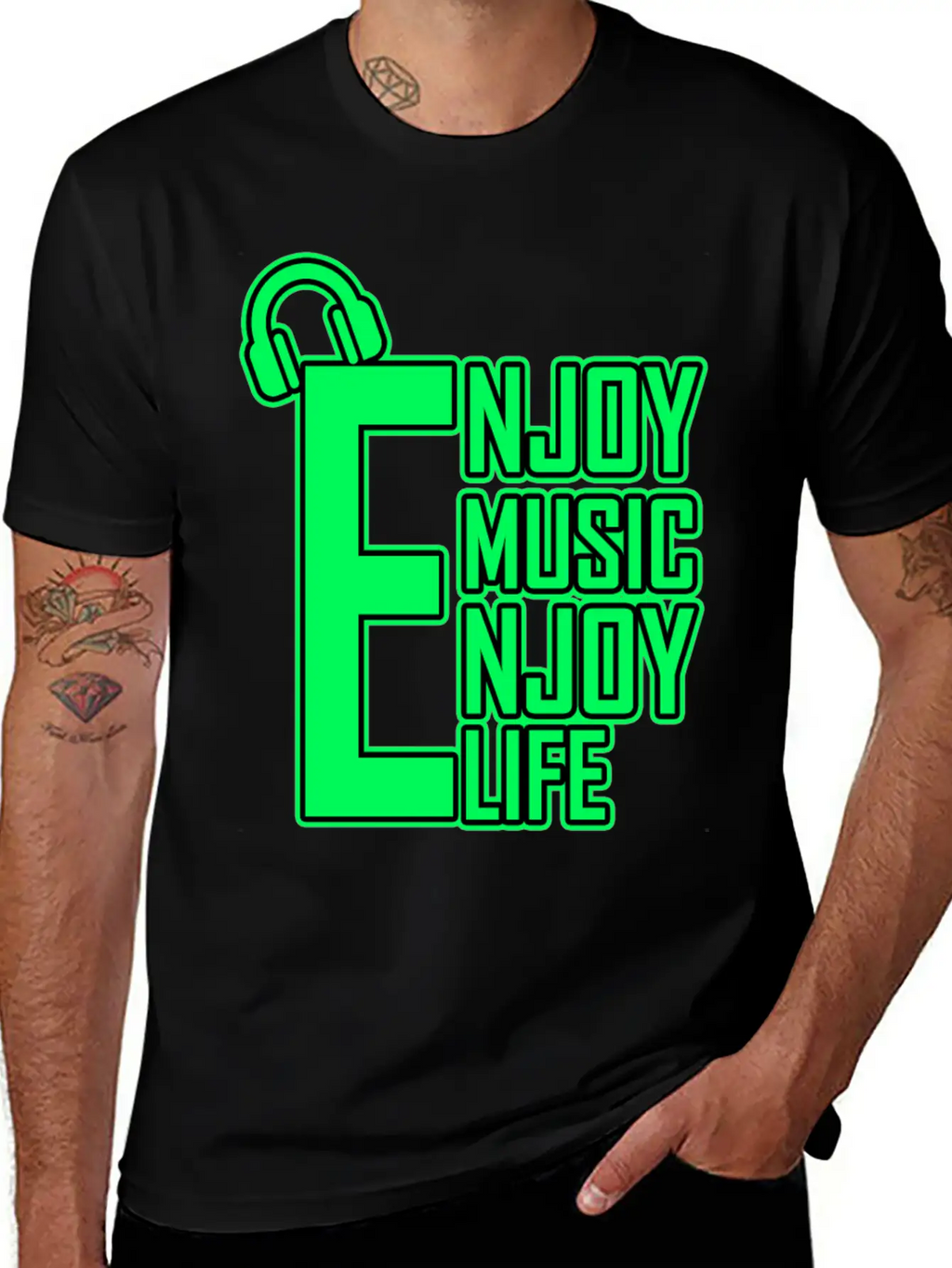 Enjoy Music Enjoy Life Timeless Short Sleeve Tee – Comfy And Minimalist Design