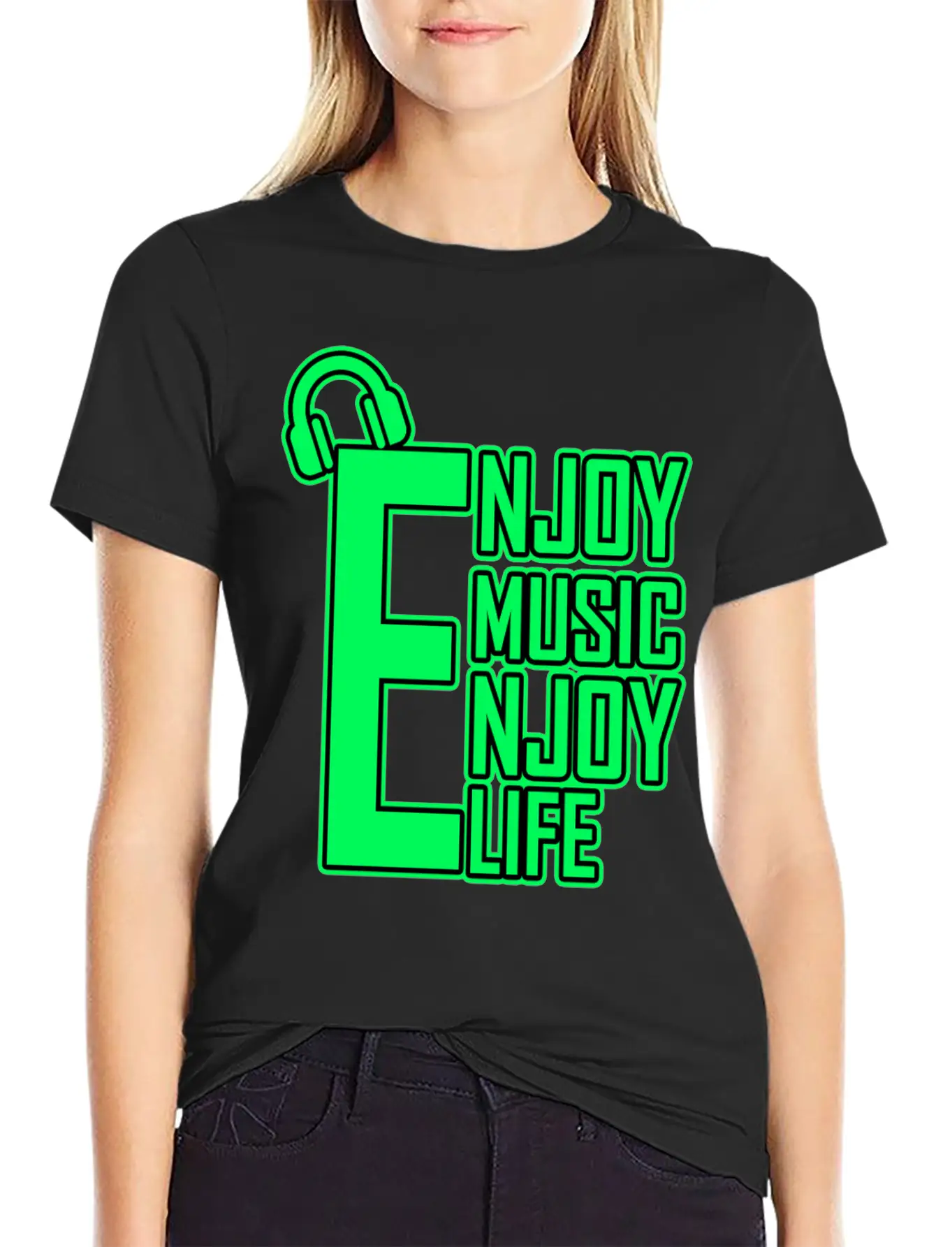 Enjoy Music Enjoy Life Timeless Short Sleeve Tee – Comfy And Minimalist Design
